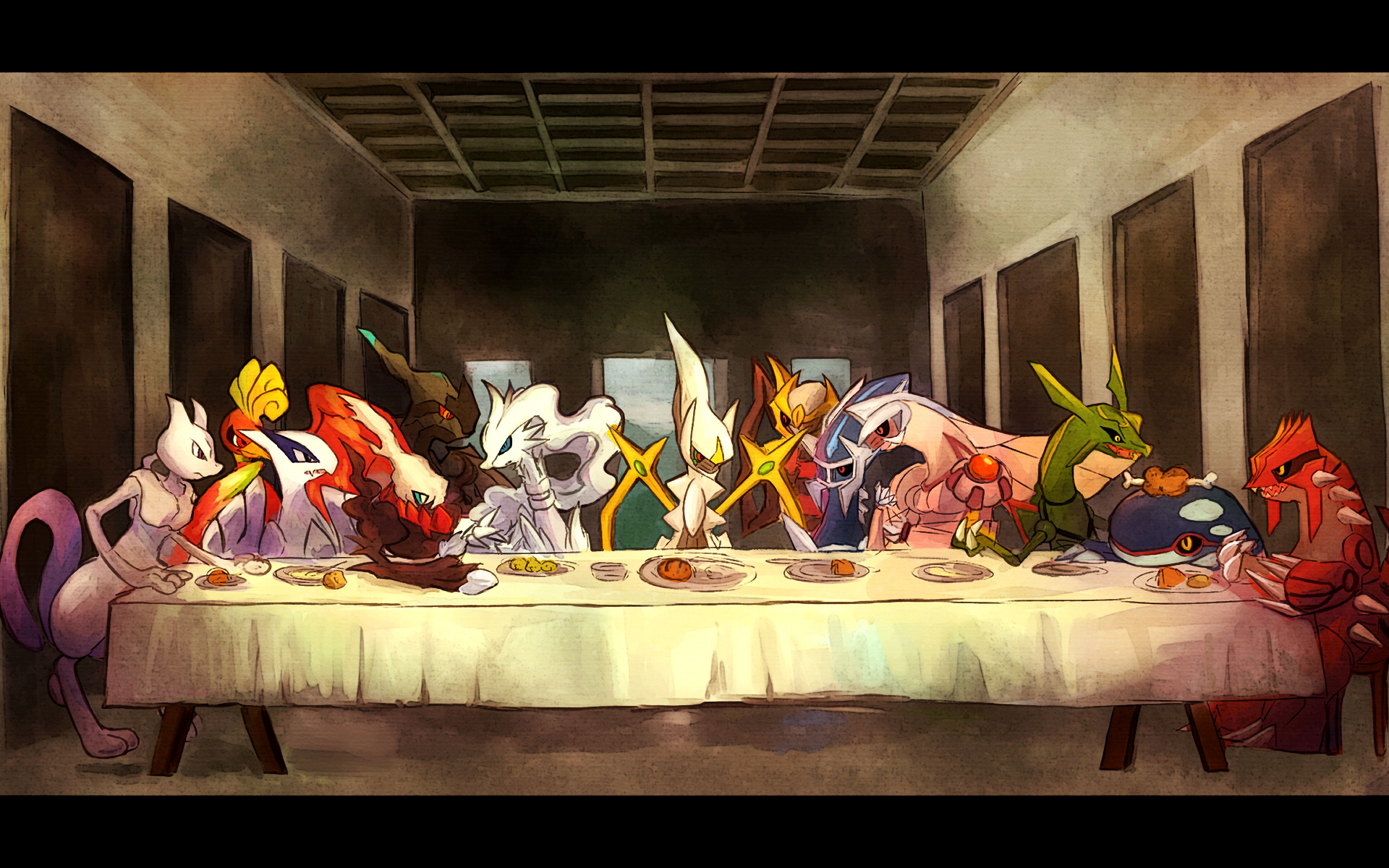 Arceus Darkrai Dialga Giratina Groudon Ho Oh Kyogre Lugia Mewtwo Palkia Pokemon Rayquaza Reshiram Torute Zekrom. Konachan.com.com Anime Wallpaper