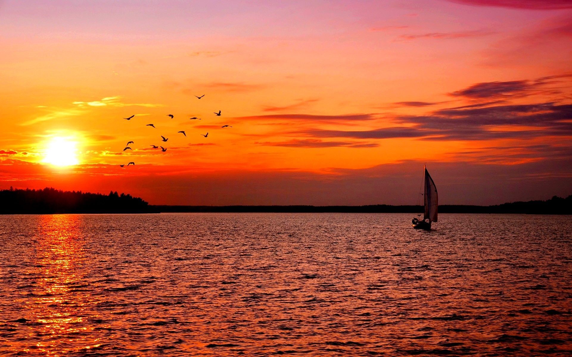 Sunset Laptop Wallpaper