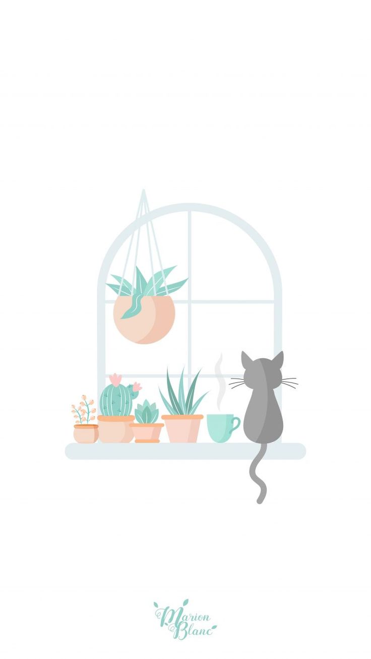 Free Download Cat Spring iPhone Wallpaper HD. Plant wallpaper, Spring wallpaper, Download cute wallpaper