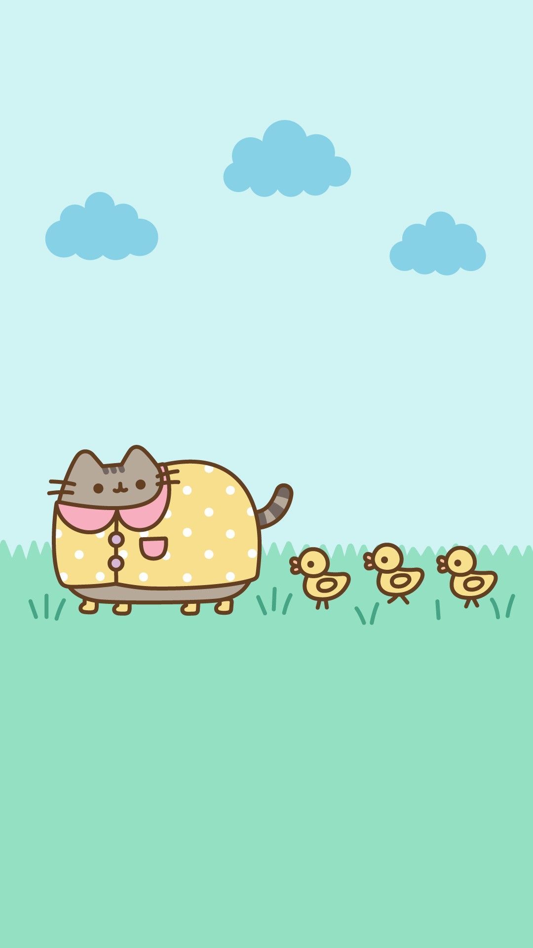 Pusheen Spring Wallpaper
