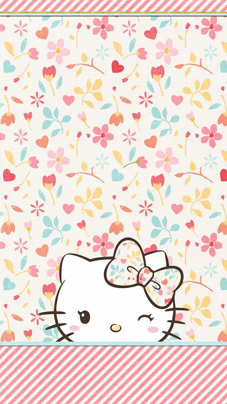 hello kitty #spring #wallpaper #iphone. Hello kitty wallpaper, Hello kitty picture, Kitty wallpaper