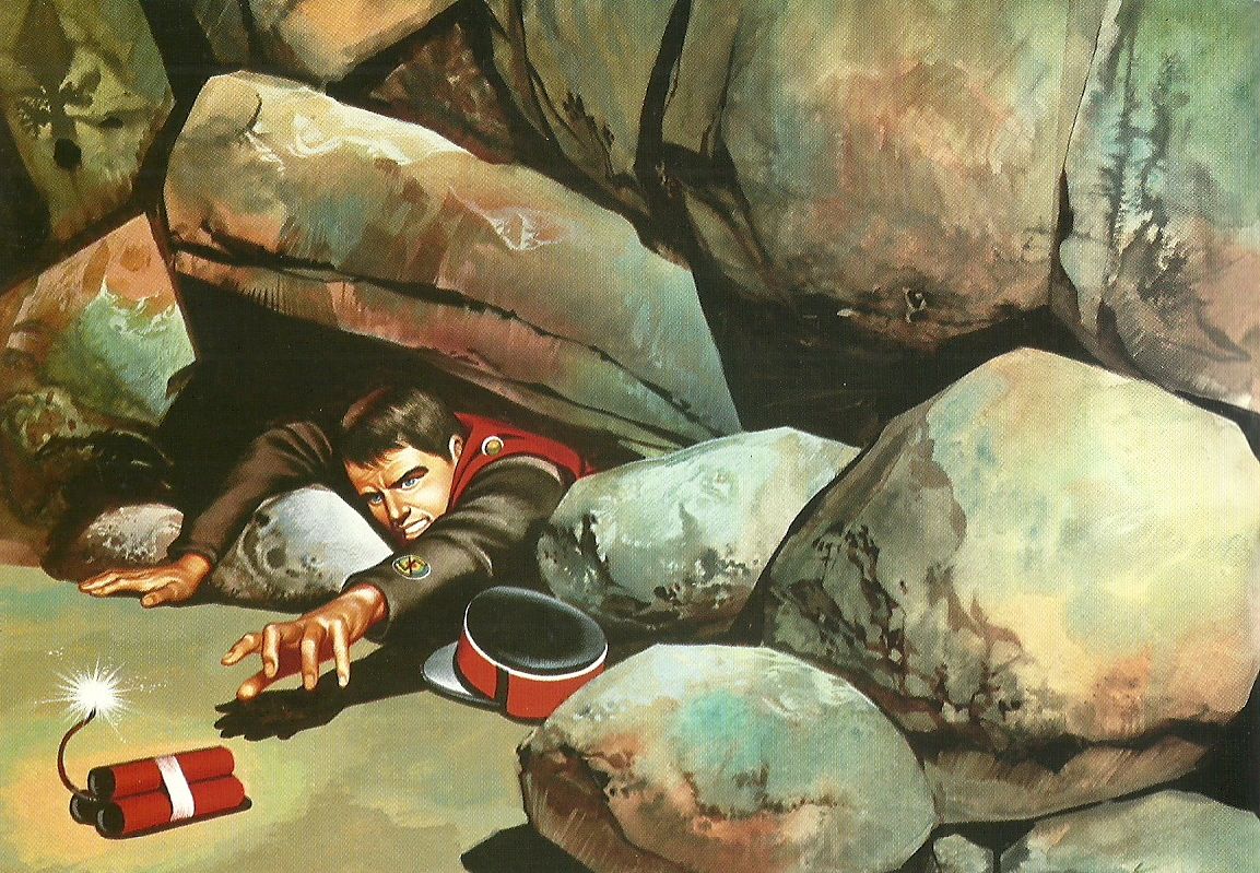 A Gorgeous Ron Embleton End Theme Titles Painting For 1967′s Captain Scarlet. Art, Thunderbirds Are Go, Painting