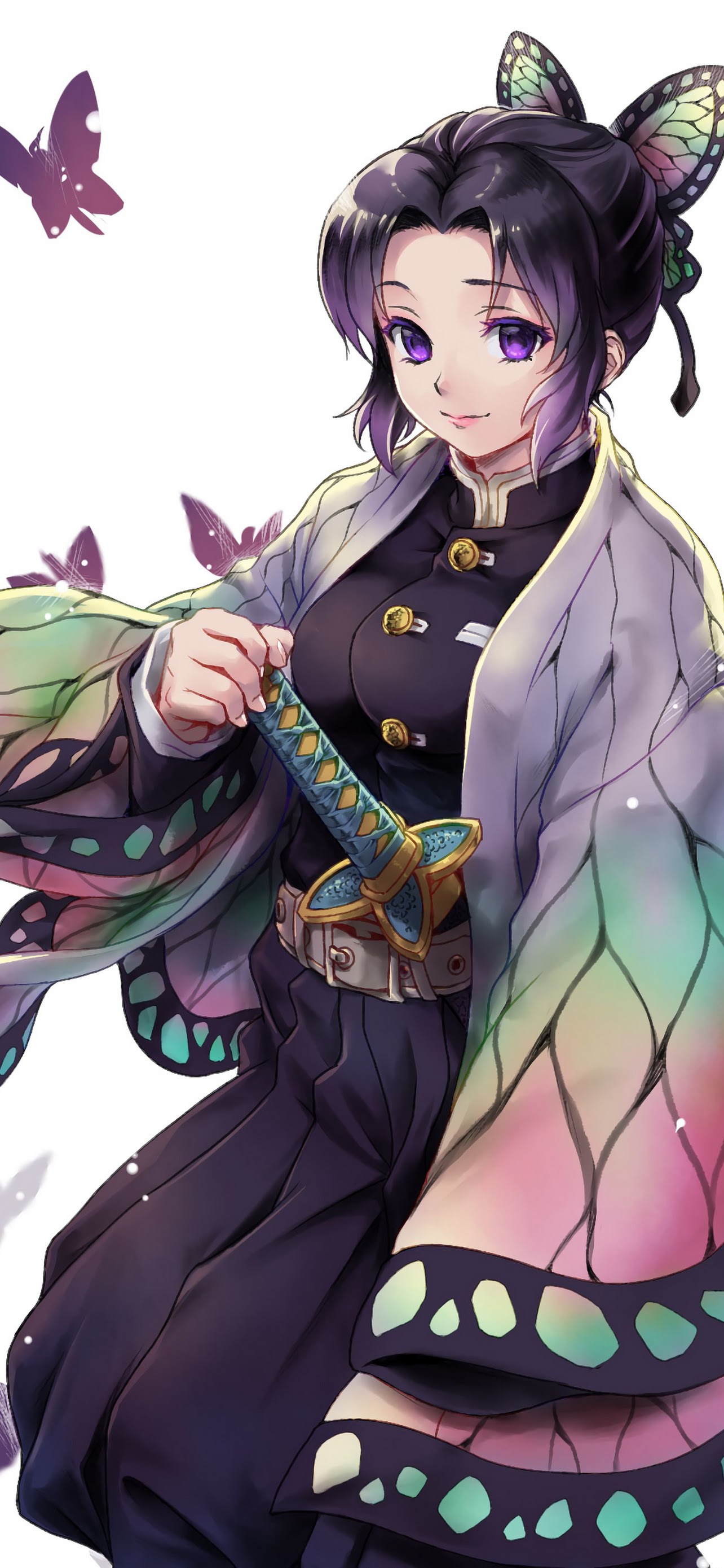 Shinobu Kochou Kimetsu no Yaiba Phone iPhone 4K Wallpaper free Download