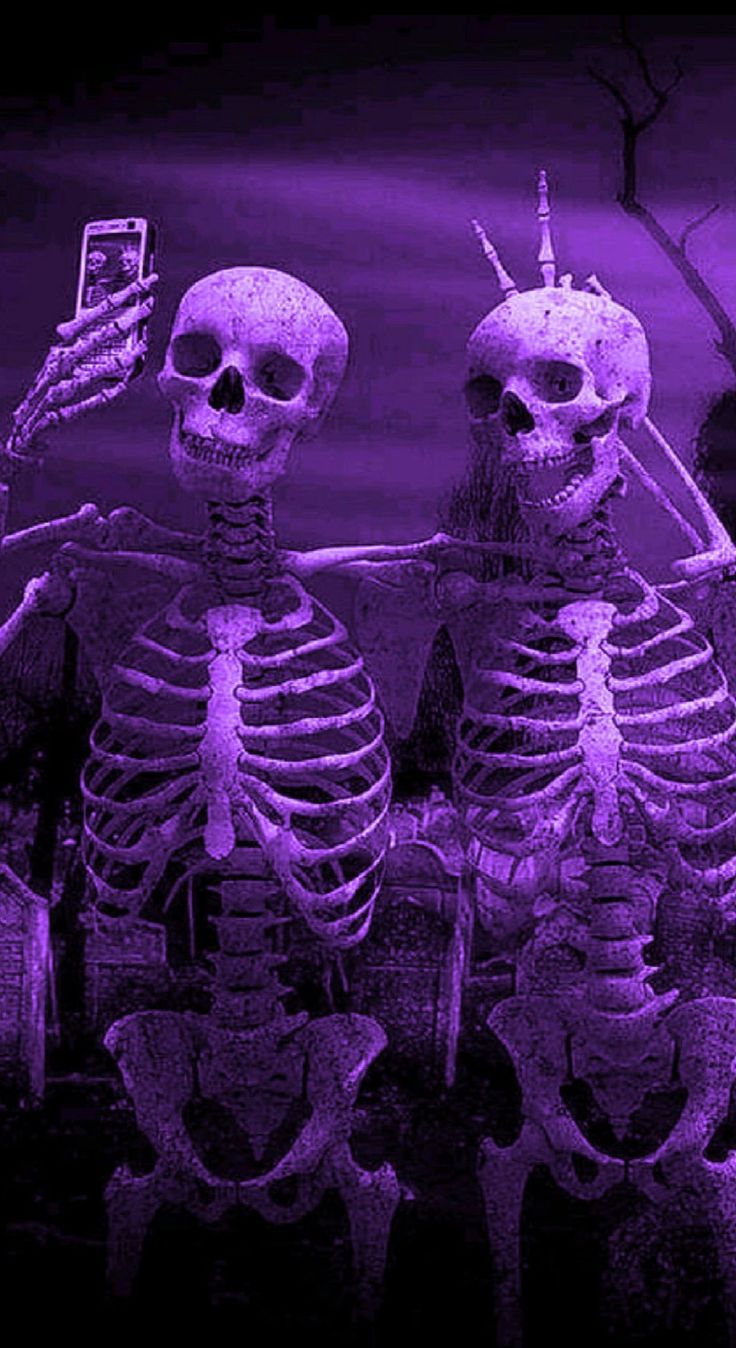 Purple Skeleton Wallpapers - Wallpaper Cave