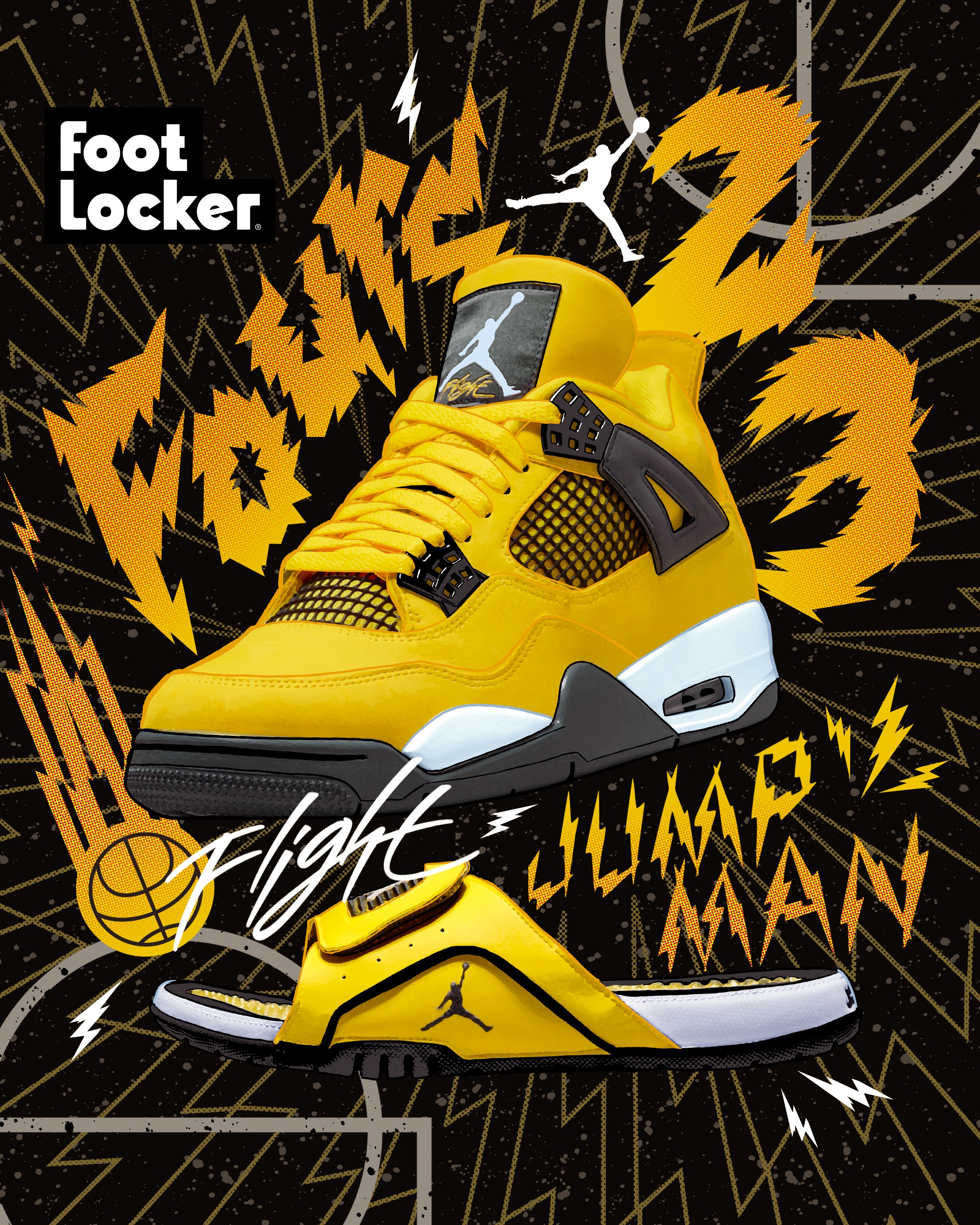 Foot Locker - ⚡ ⚡ The Highly Anticipated #Jordan Retro IV 'Lightning' Drops Saturday 8 28 In Full Family Sizing!