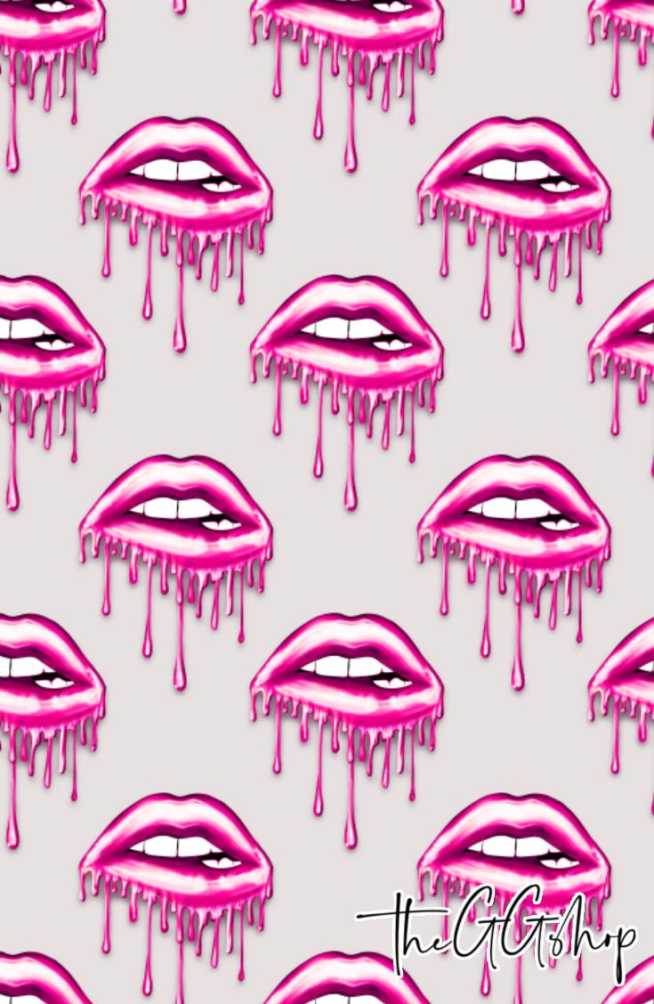 Lips Seamless Patterns Dripping Lips Background Mouth. Etsy. Lip background, Lip wallpaper, Picture collage wall