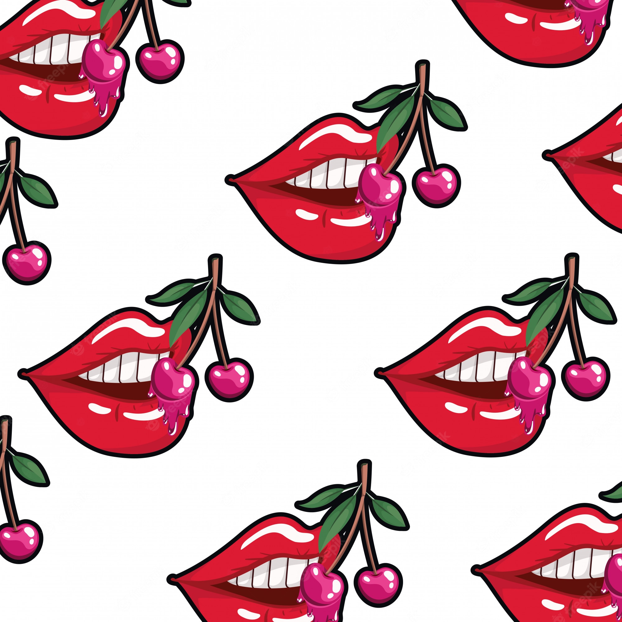 Dripping Lips Image. Free Vectors, & PSD