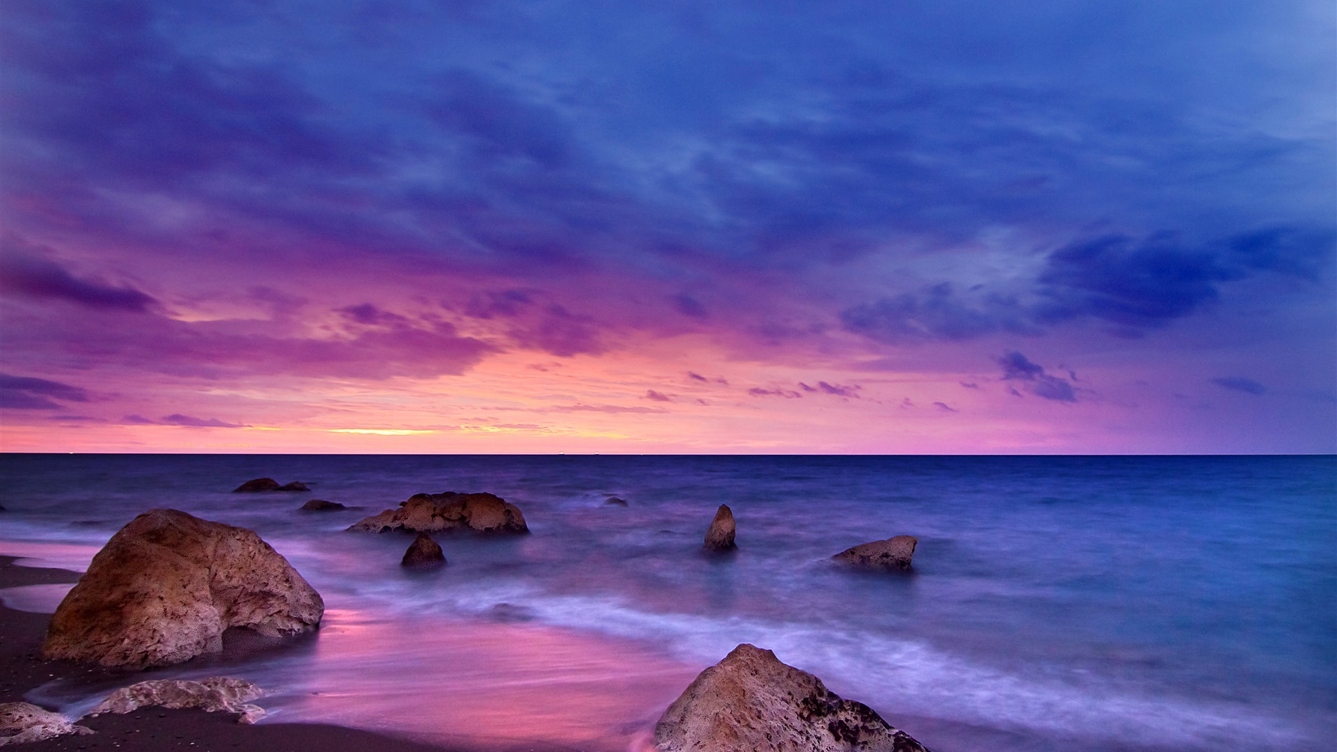 Summer Sunset Penon del Cuervo beach Spain Sky