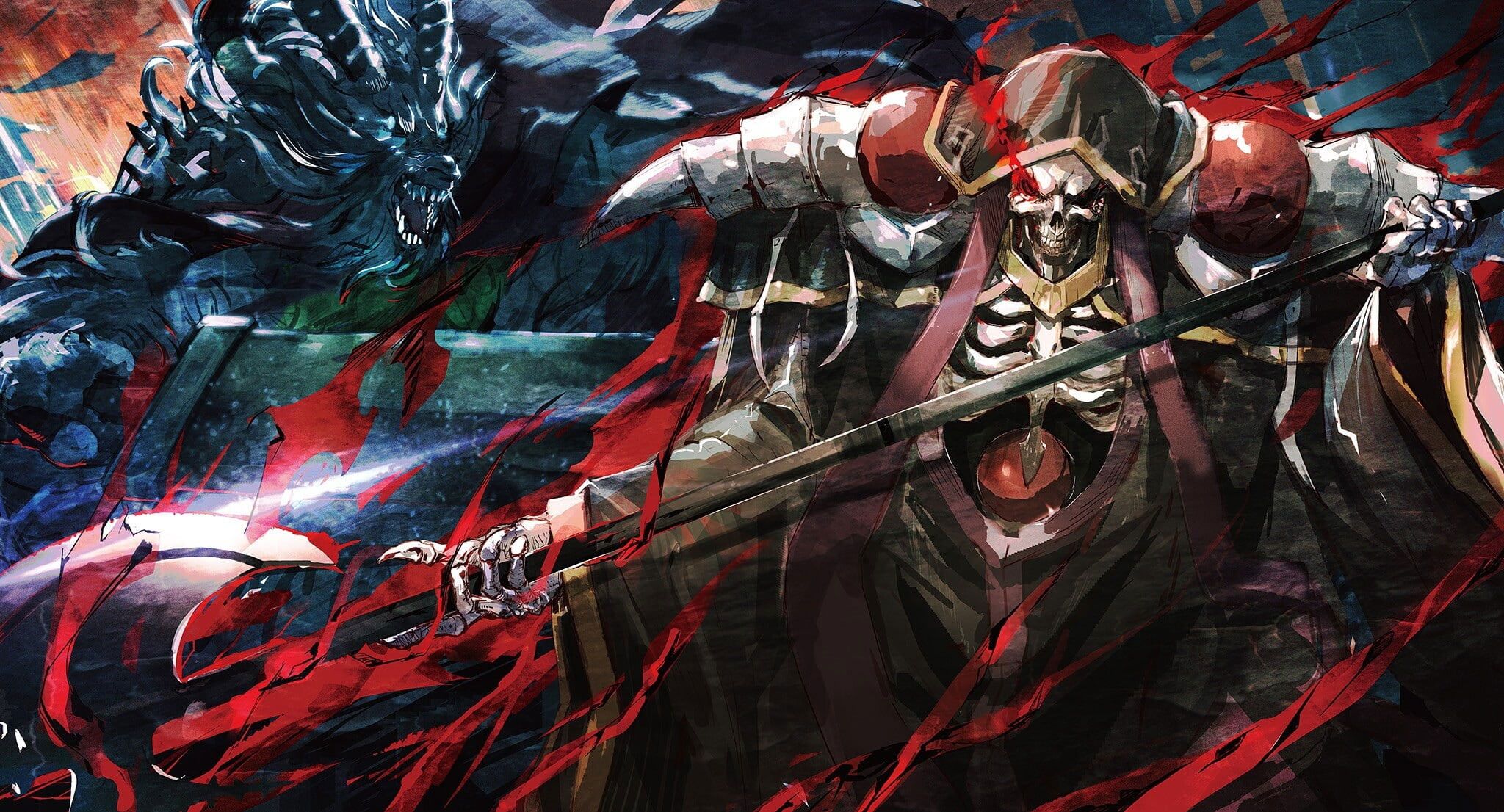Overlord wallpaper (anime), Ainz Ooal Gown, fantasy art, skull, demon. Fantasy art, Anime, Wallpaper