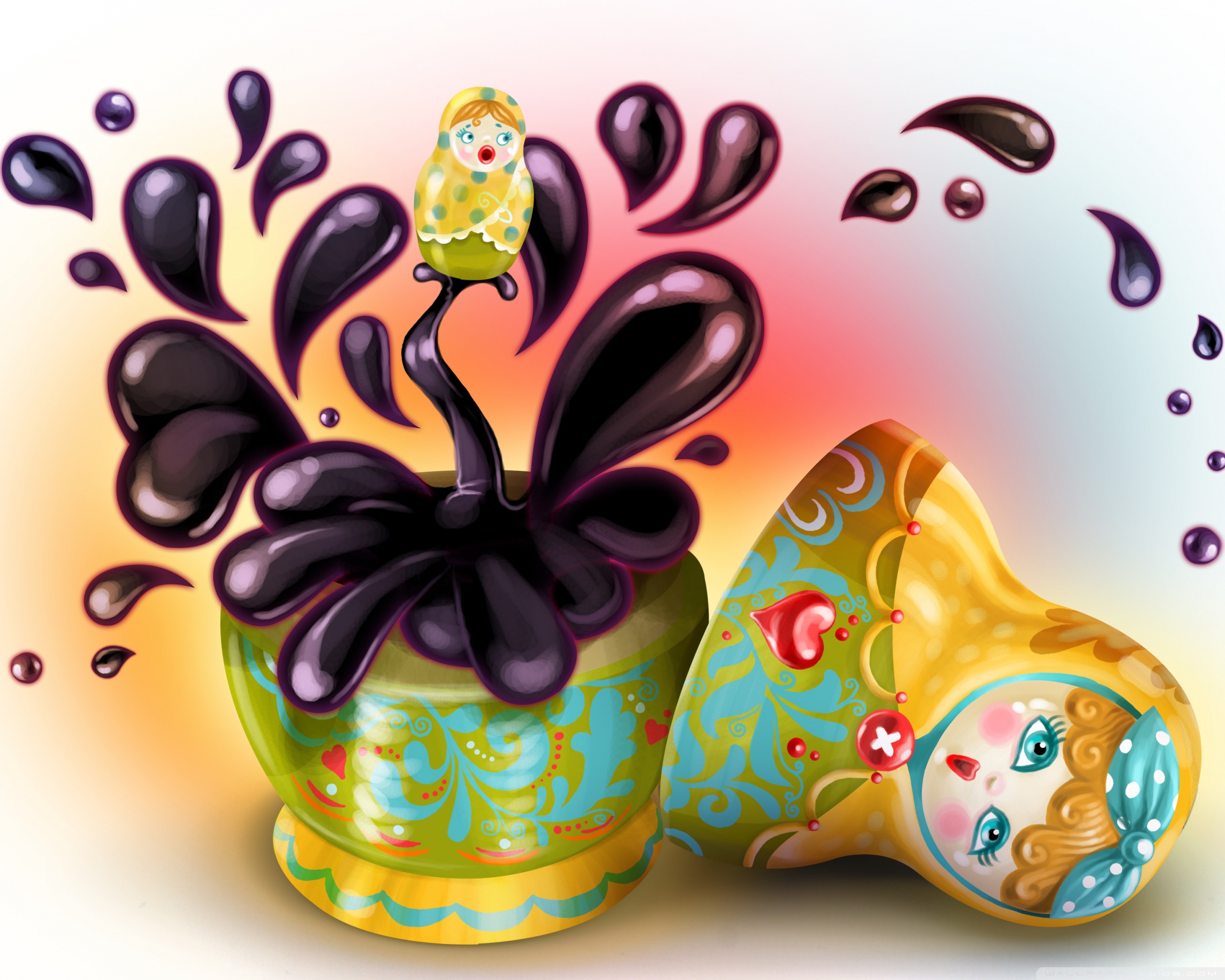 Russian Nesting Doll Ultra HD Desktop Background Wallpaper for: Widescreen & UltraWide Desktop & Laptop