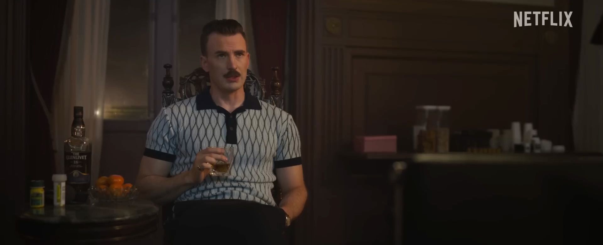 Netflix Is Selling Chris Evans' Moustache from 'The Gray Man'
