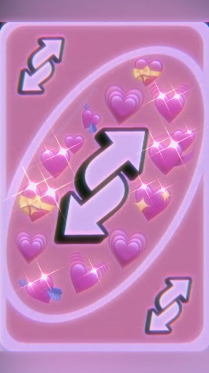 Uno reverse card with love symbol