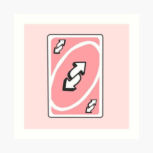 Download Pink Uno Skip Card Wallpaper