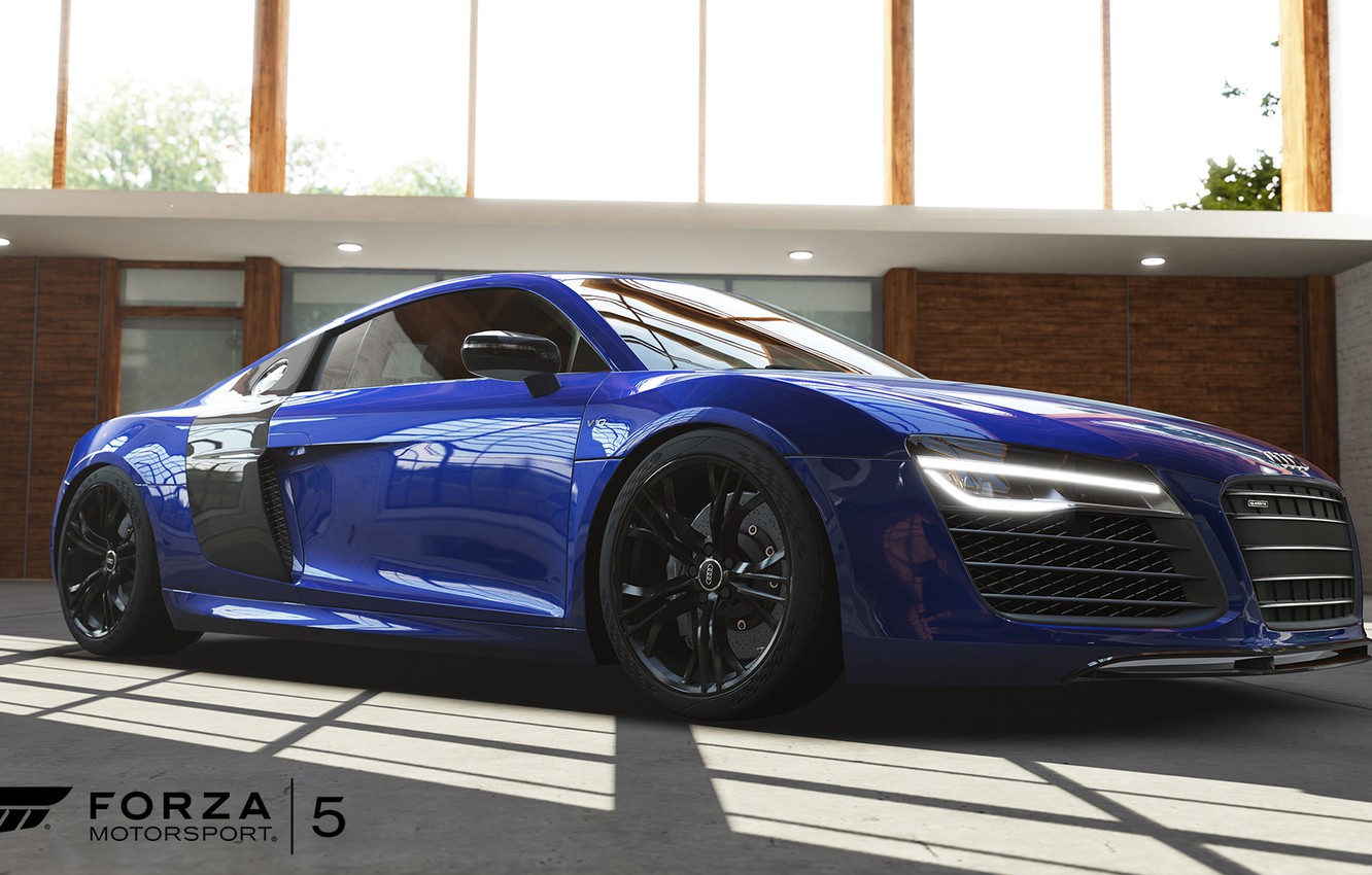 Wallpaper 2013, Forza Motorsport 5, Xbox One, Audi R8 Coup V10 plus 5.2 FSI quattro image for desktop, section игры
