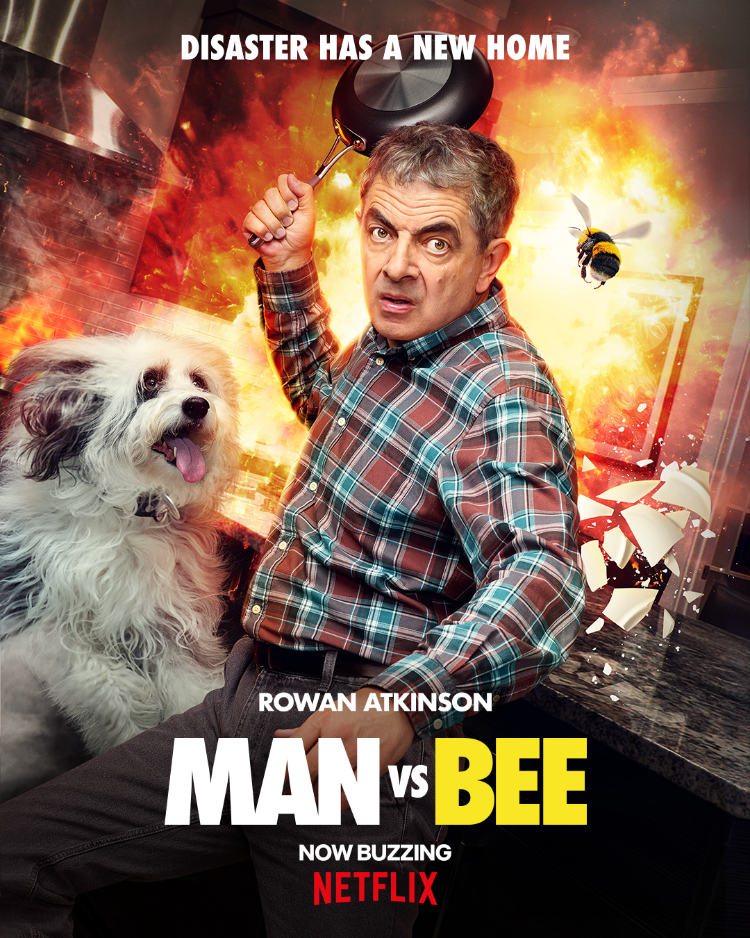 Netflix UK & Ireland VS BEE starring Rowan Atkinson (as the titular man) is now buzzing on Netflix