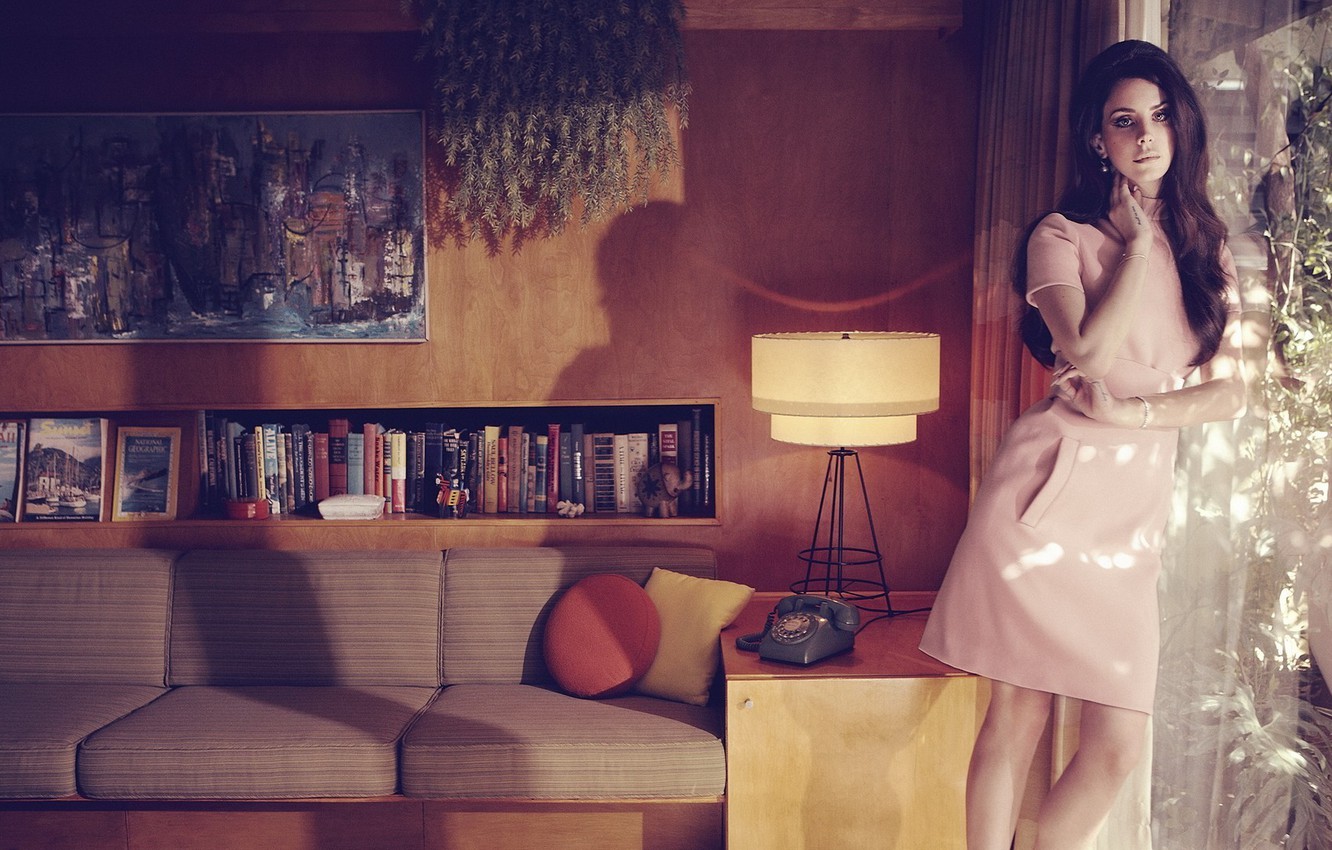 Wallpaper girl, room, interior, singer, Lana Del Rey image for desktop, section девушки