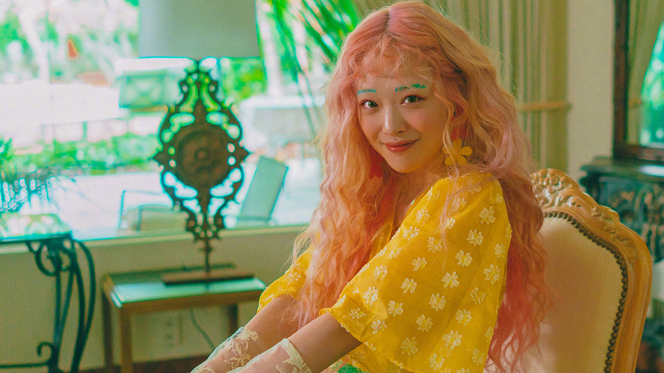 wallpaper for desktop, laptop. sulli girl color summer kpop