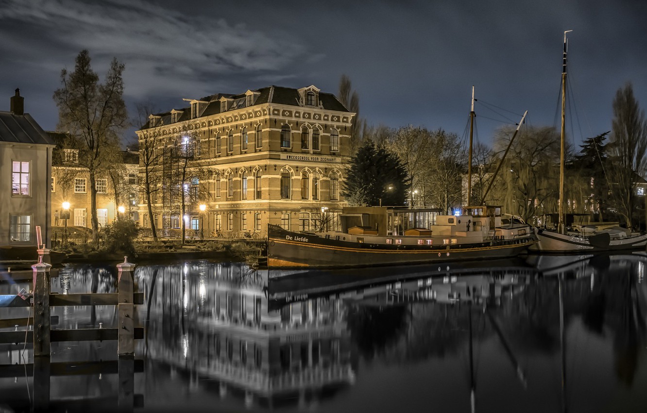 Wallpaper the city, Netherlands, Leiden image for desktop, section город