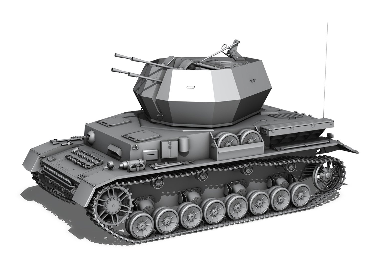 flakpanzer iv spzjgabt654 3D Models in Tank 3DExport
