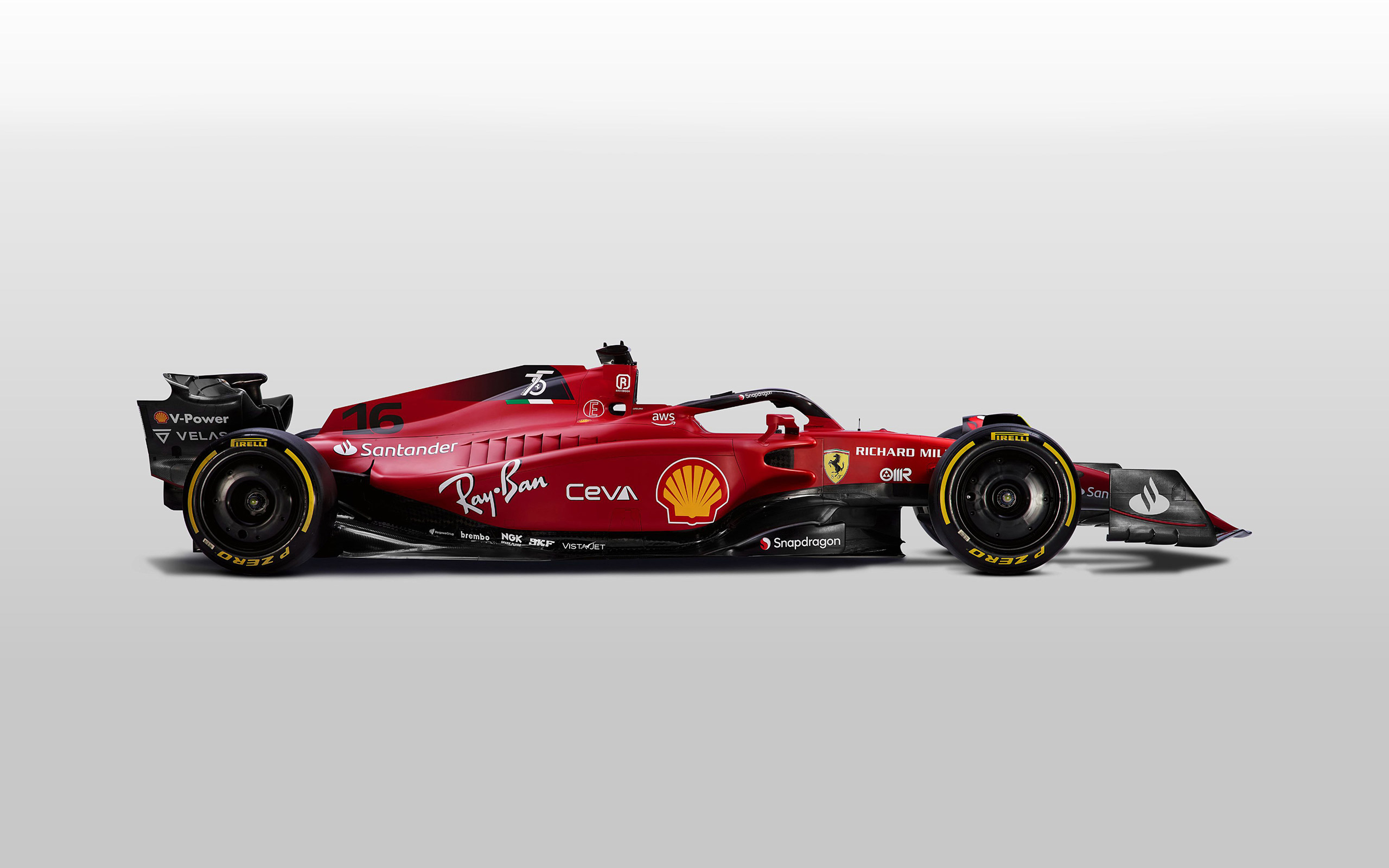 Download Wallpaper 2022, Ferrari F1 75, 4k, Side View, Scuderia Ferrari, Formula 1, Exterior, F1 75, F1 2022 Racing Cars, Ferrari For Desktop With Resolution 3840x2400. High Quality HD Picture Wallpaper