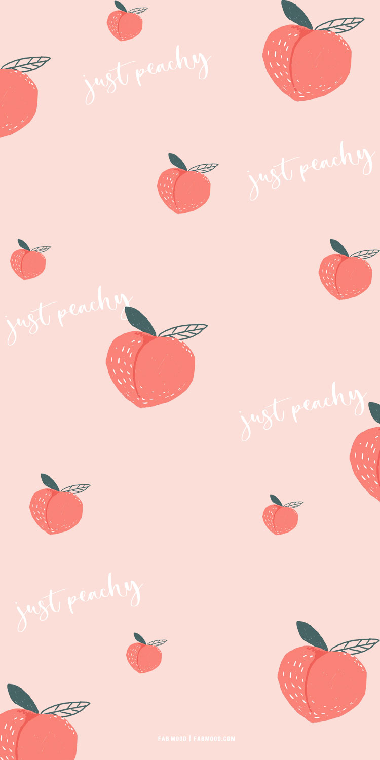 Cute Summer Wallpaper Ideas For iPhone & Phones, Just Peachy