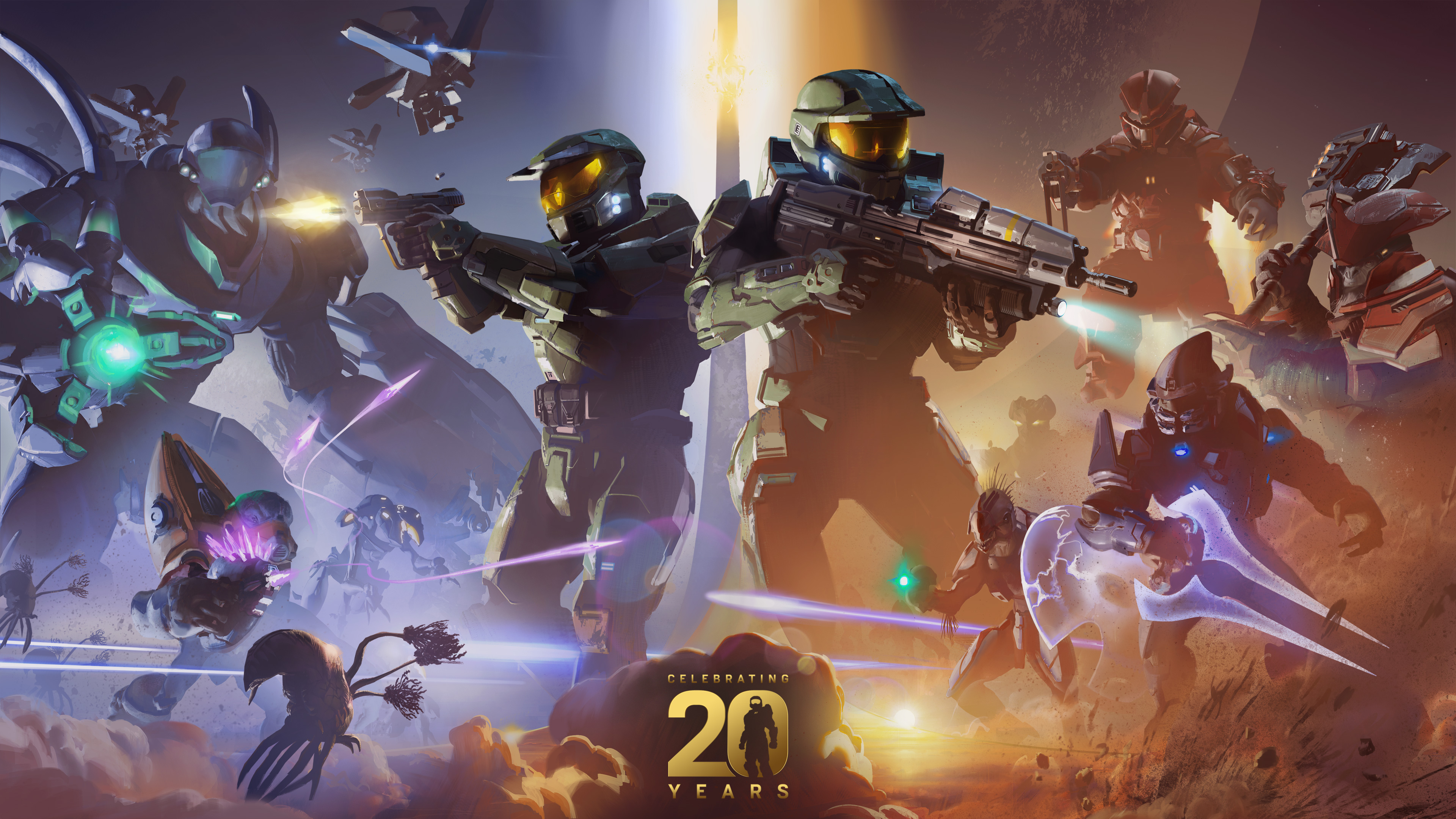 Halo Wallpaper 4K, Xbox, 20th Anniversary, Games