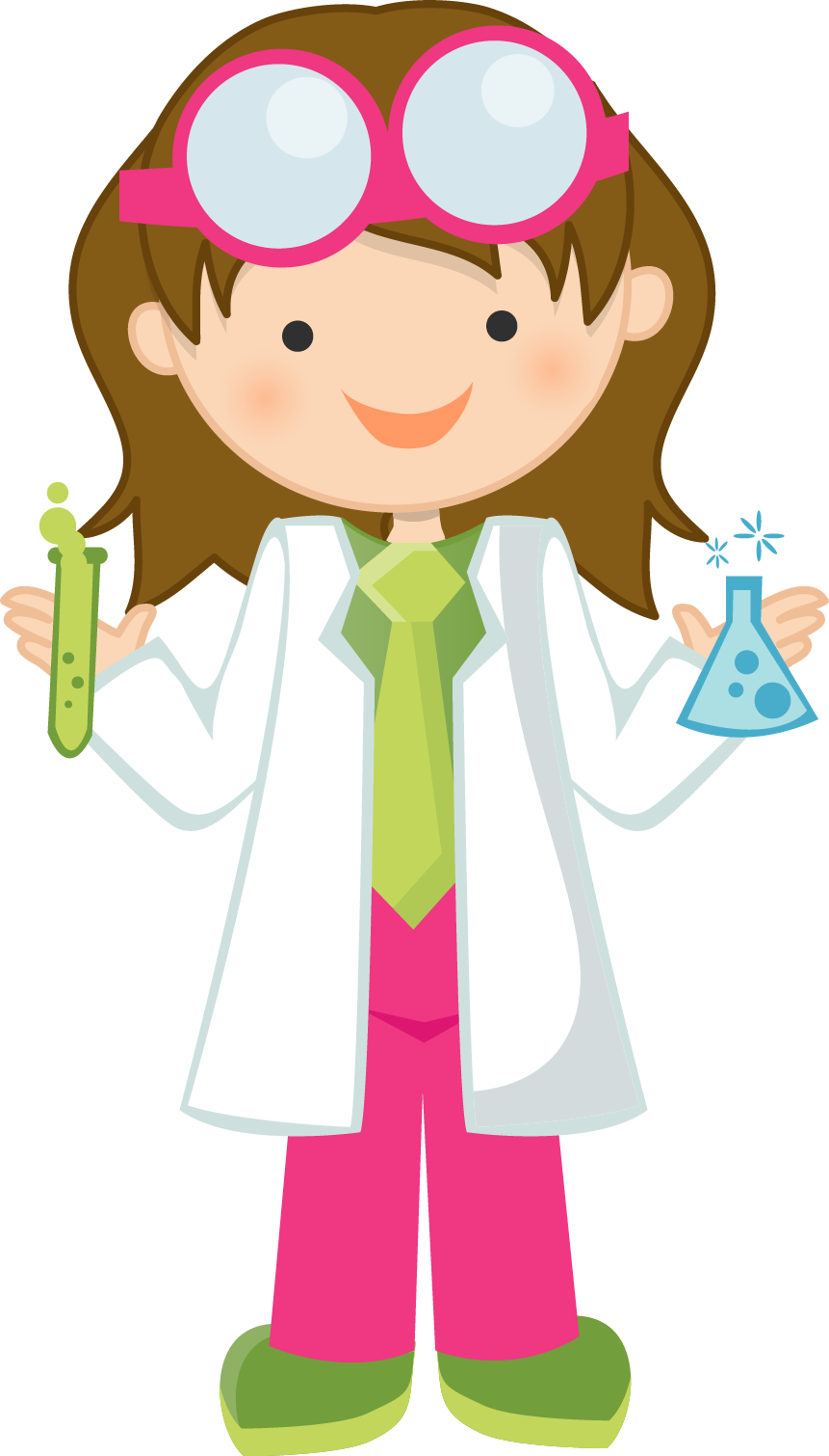 Camp Young Scientists. Call ***.***.**** for more info. Scientist cartoon, Science clipart, Girl scientists