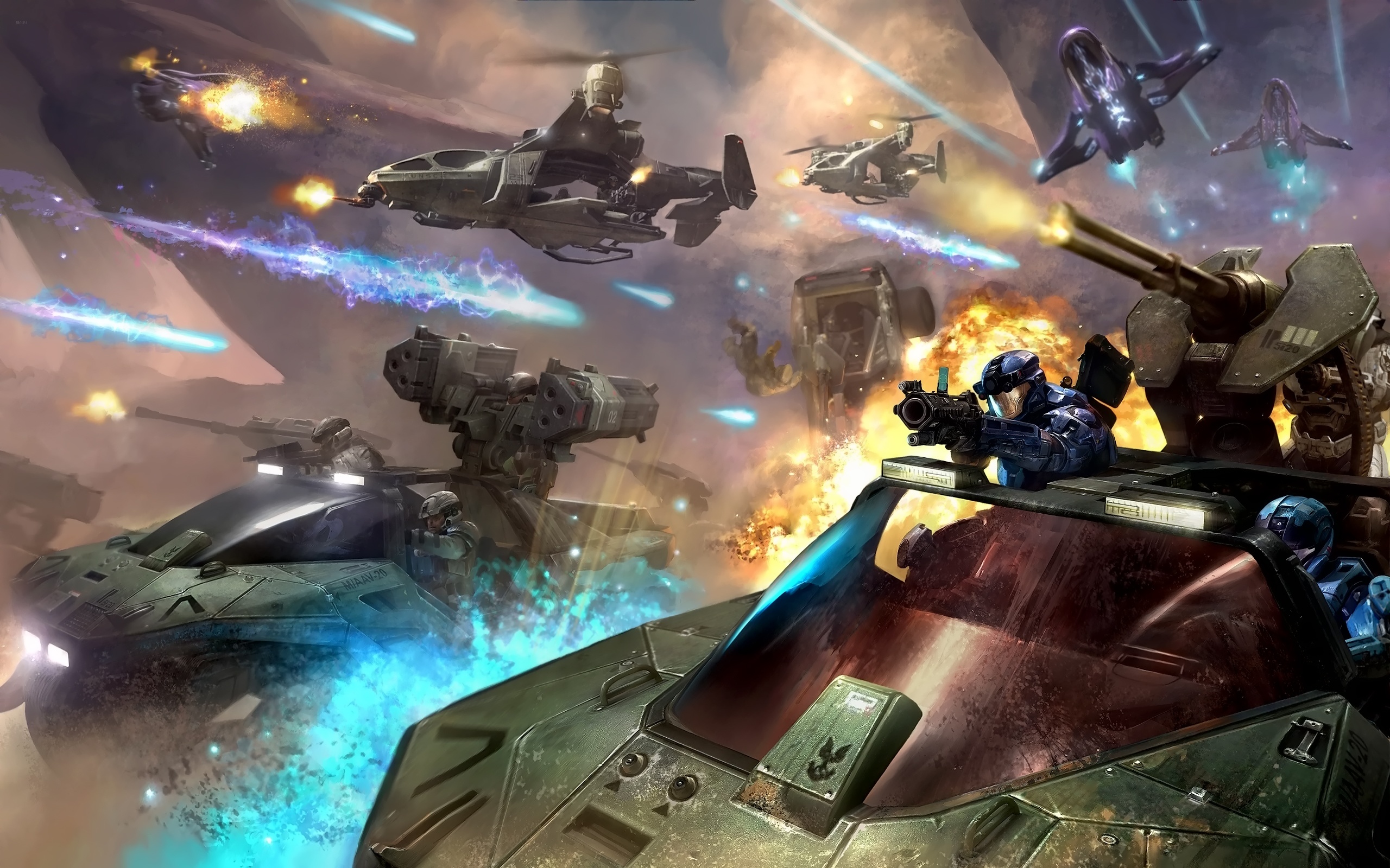 Halo Battle Art (Wallpaper > Halo)
