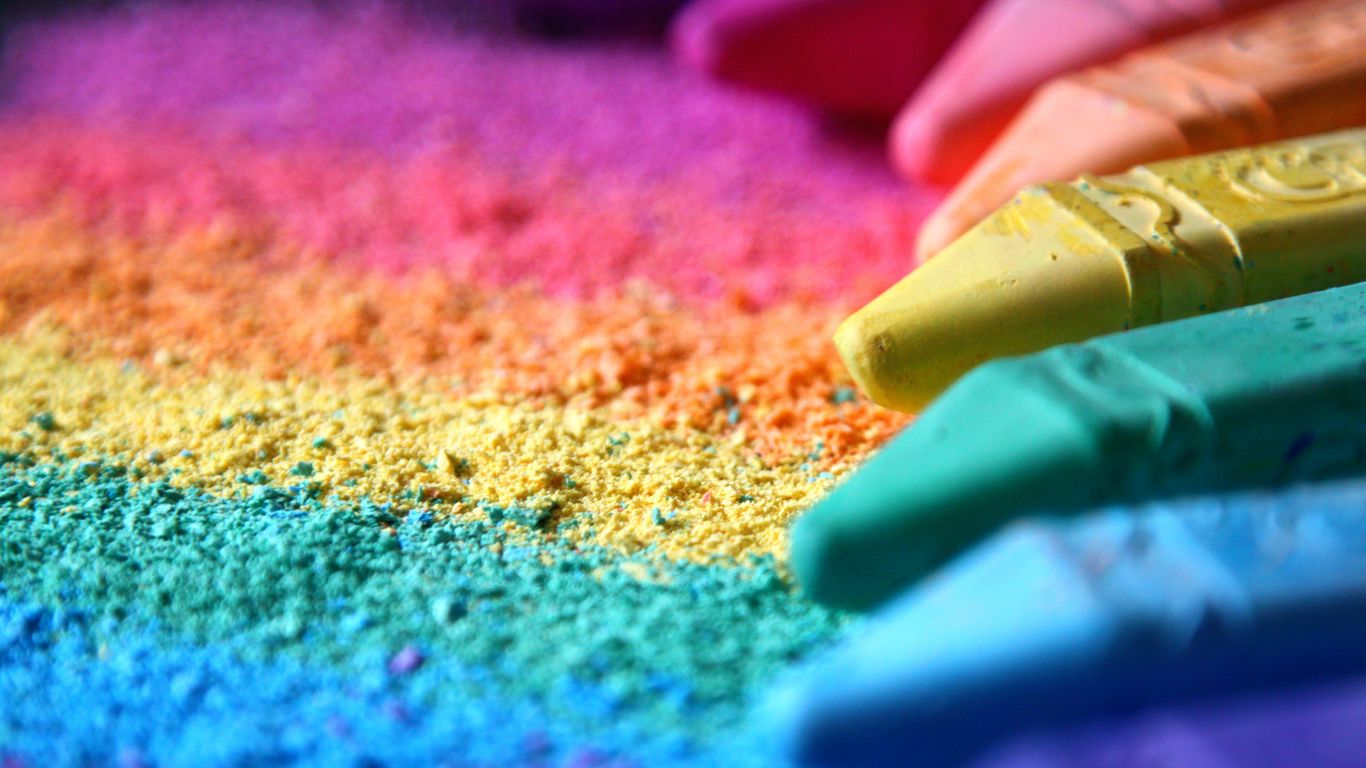 Download wallpaper 1366x768 pastel, colorful, rainbow tablet, laptop HD background