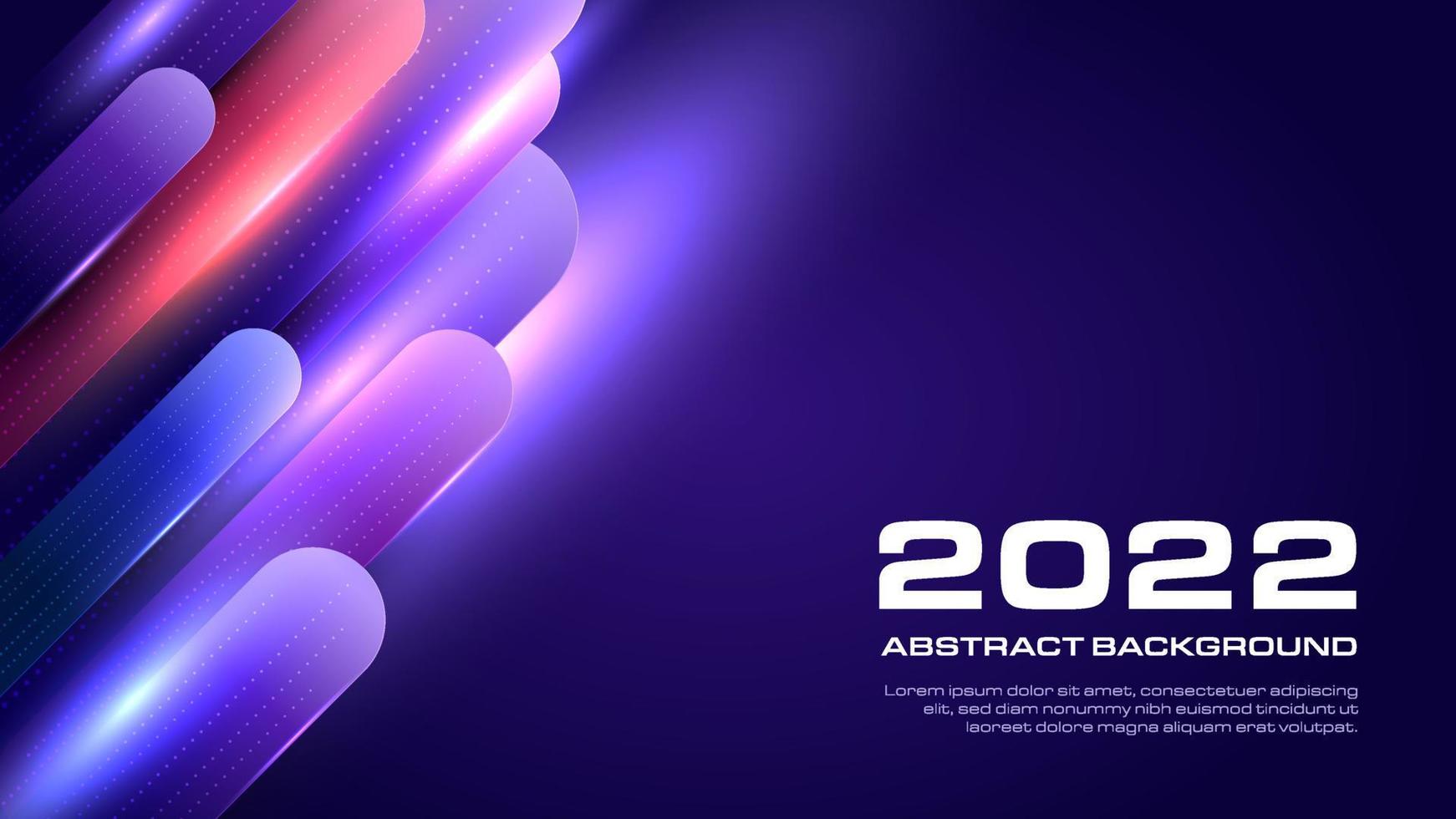 trend background wallpaper in 2022. innovation technology banner space with advanced light. Vector illustration geometric shape element