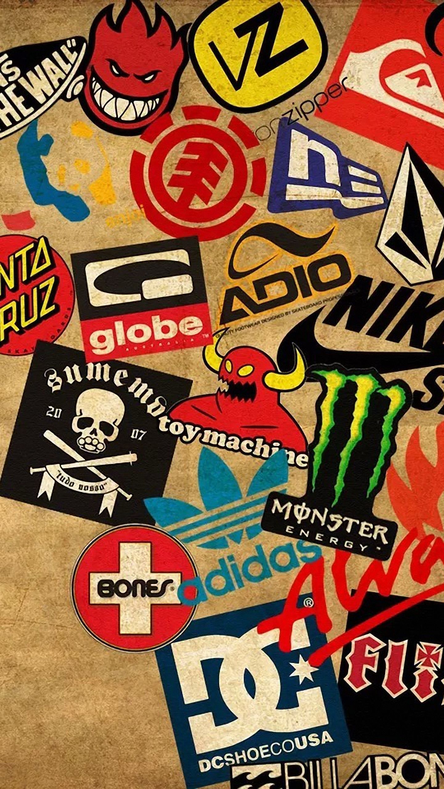 Graffiti Skateboard Logos Wallpaper