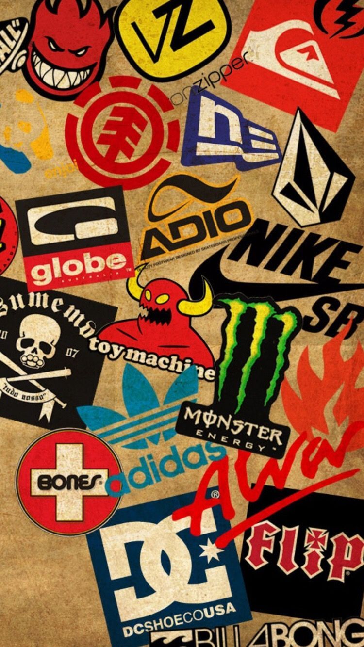 Graffiti Skateboard Logos Wallpaper