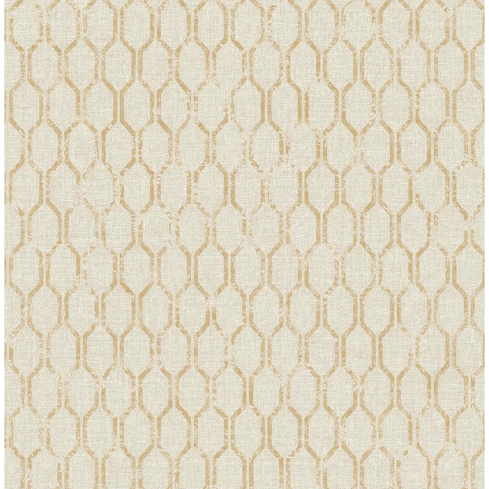 Advantage Elodie Neutral Geometric Strippable Wallpaper (Covers 56.4 Sq. Ft.) 2834 25047