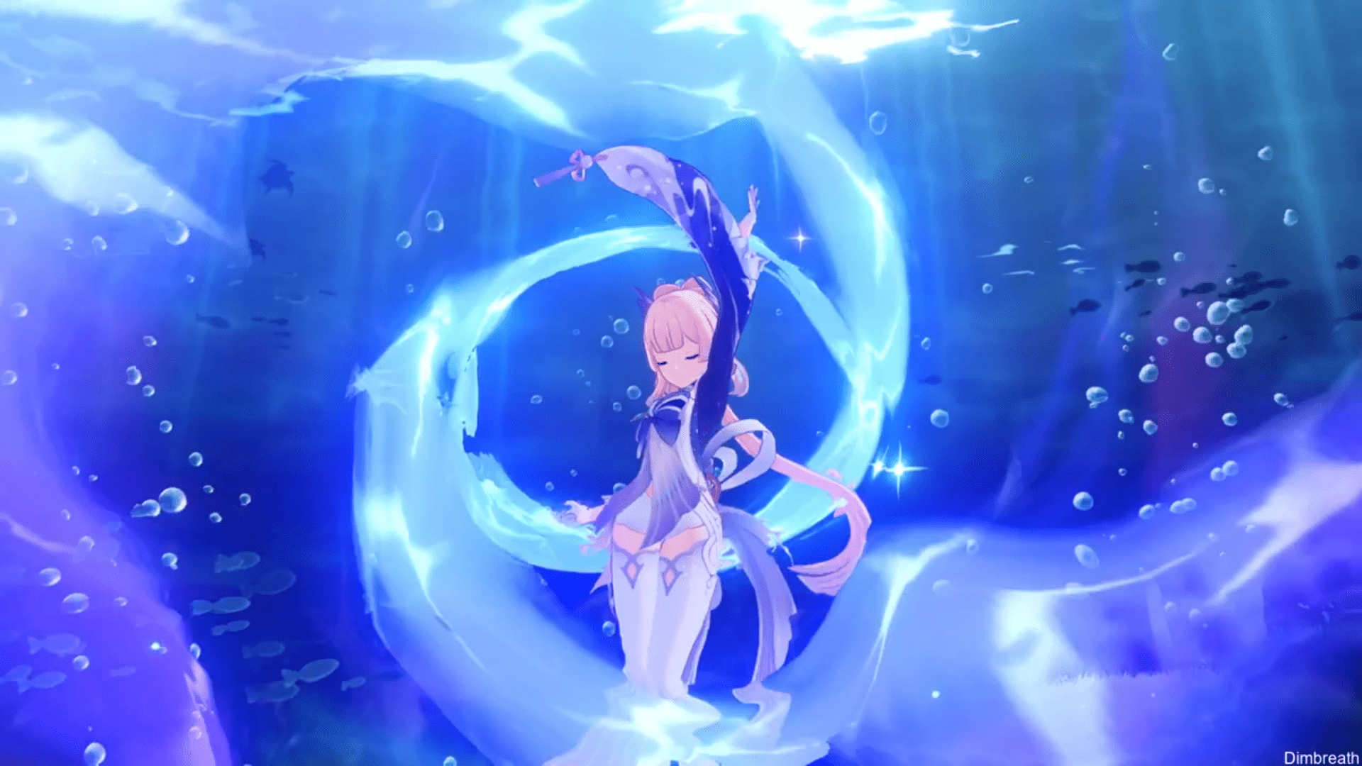 Genshin Impact Kokomi: Normal ATK, Elemental Skill, and Burst Leaked, She Can Dash Over Water!