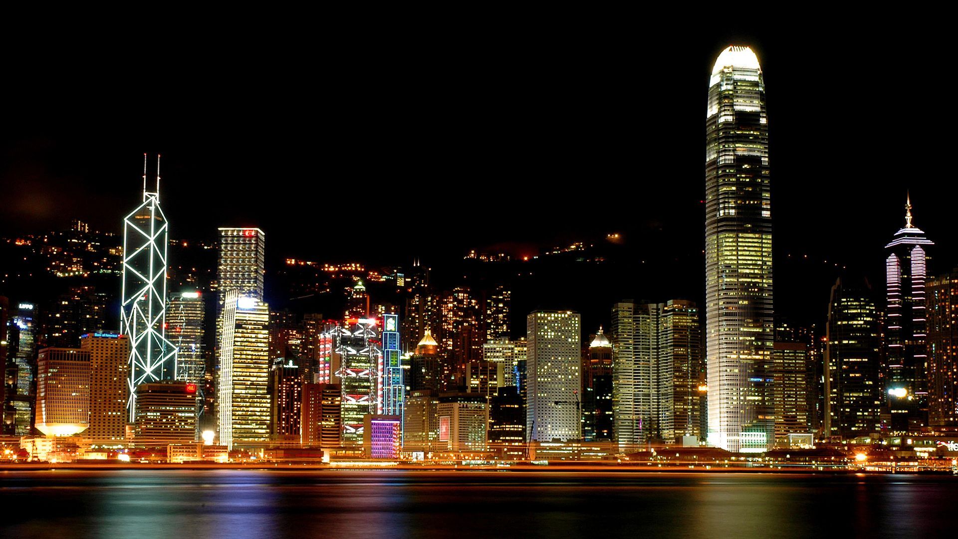 Hong Kong Night View Wallpaper