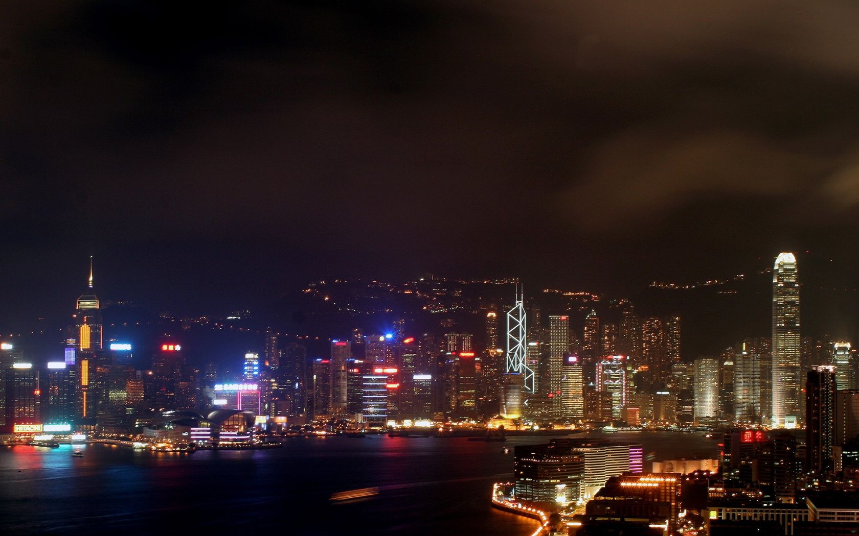 Hong Kong at Night Wallpaper Free Hong Kong at Night Background