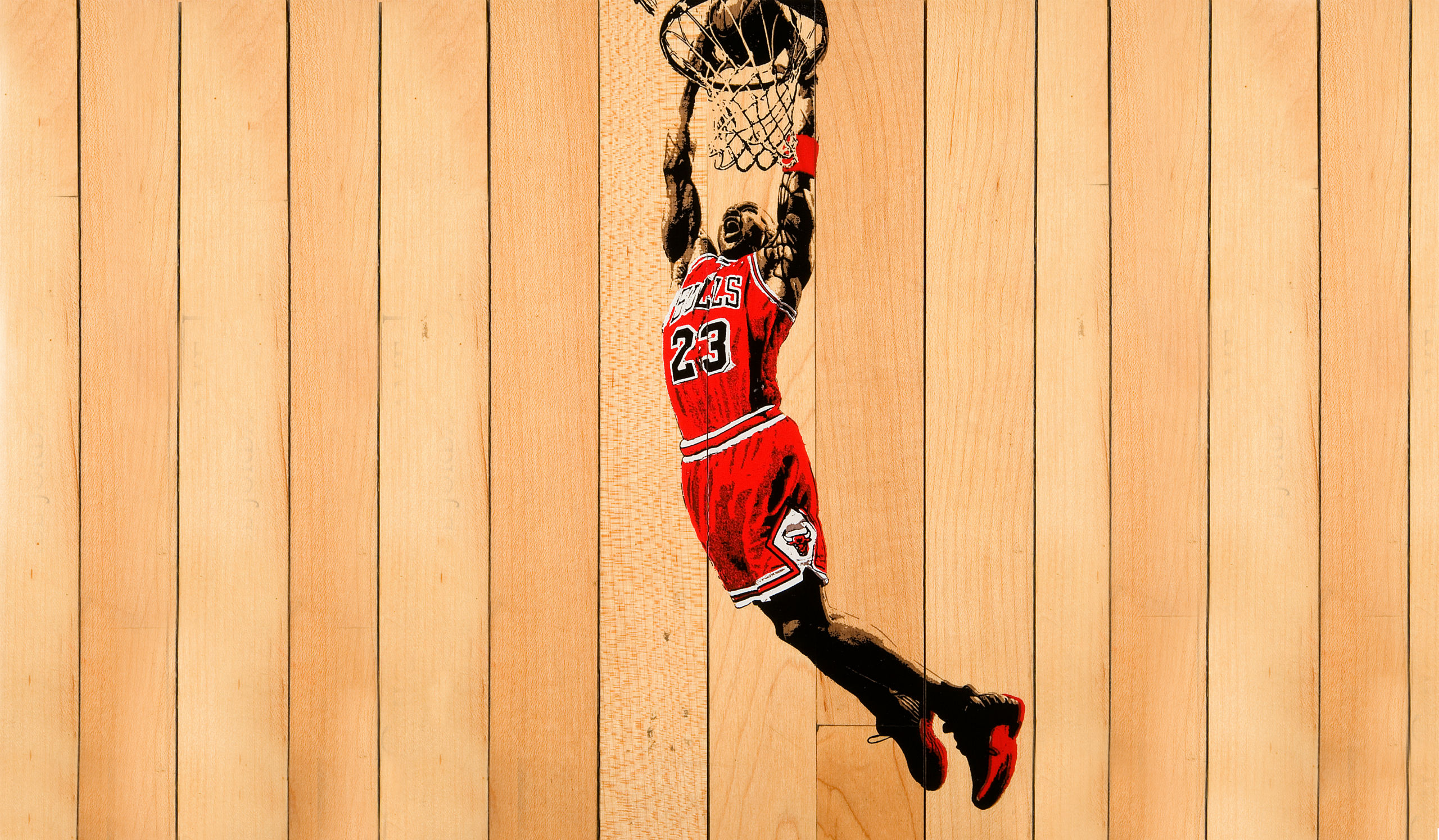 Michael Jordan Chicago Bulls NBA Basketball Red Boards wallpaperx1496