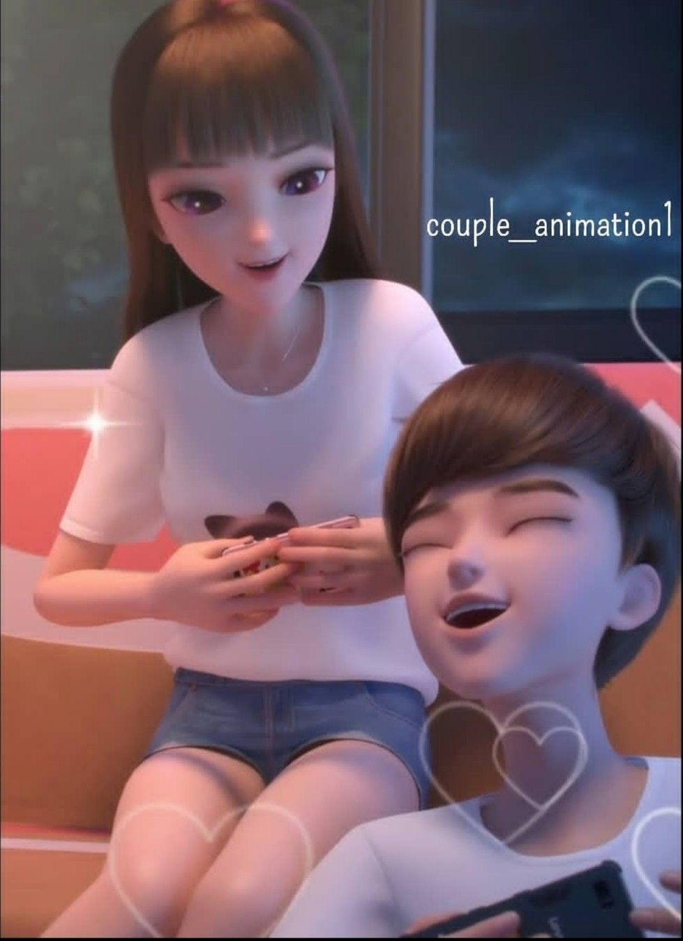 Leer and guoguo ideas. cute couple songs, cute couple videos, cute love cartoons
