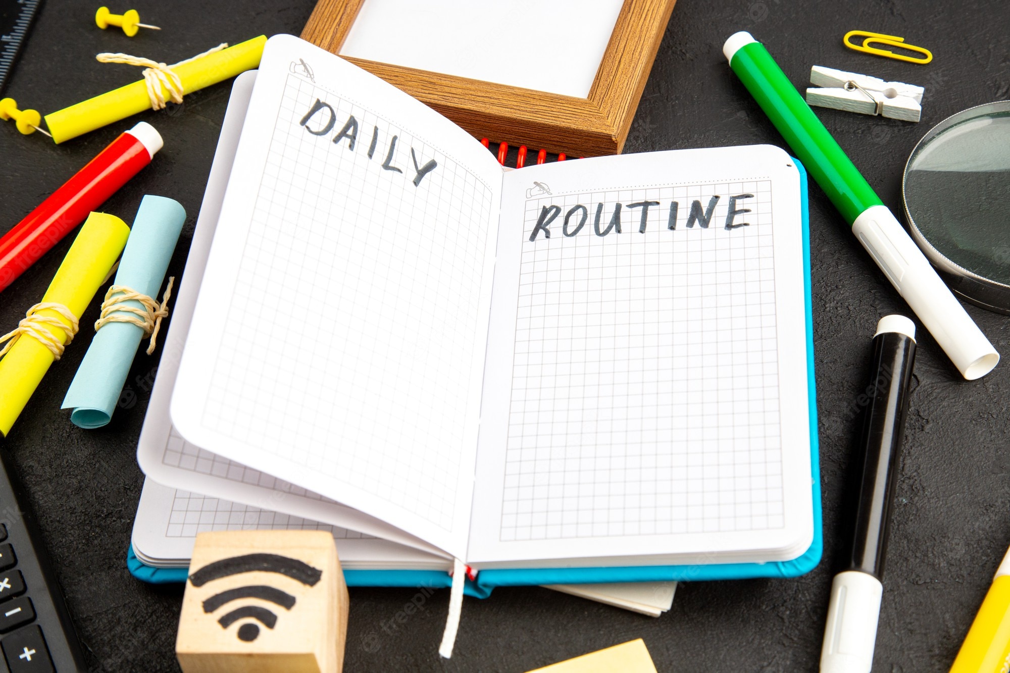 Daily Routine Image. Free Vectors, & PSD