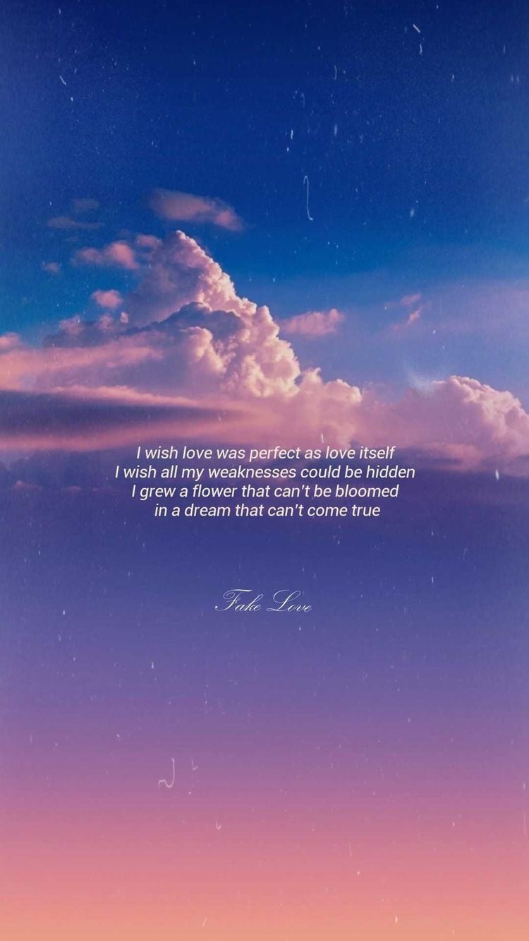 BTS Lyrics Quotes Wallpapers - Wallpaper Cave