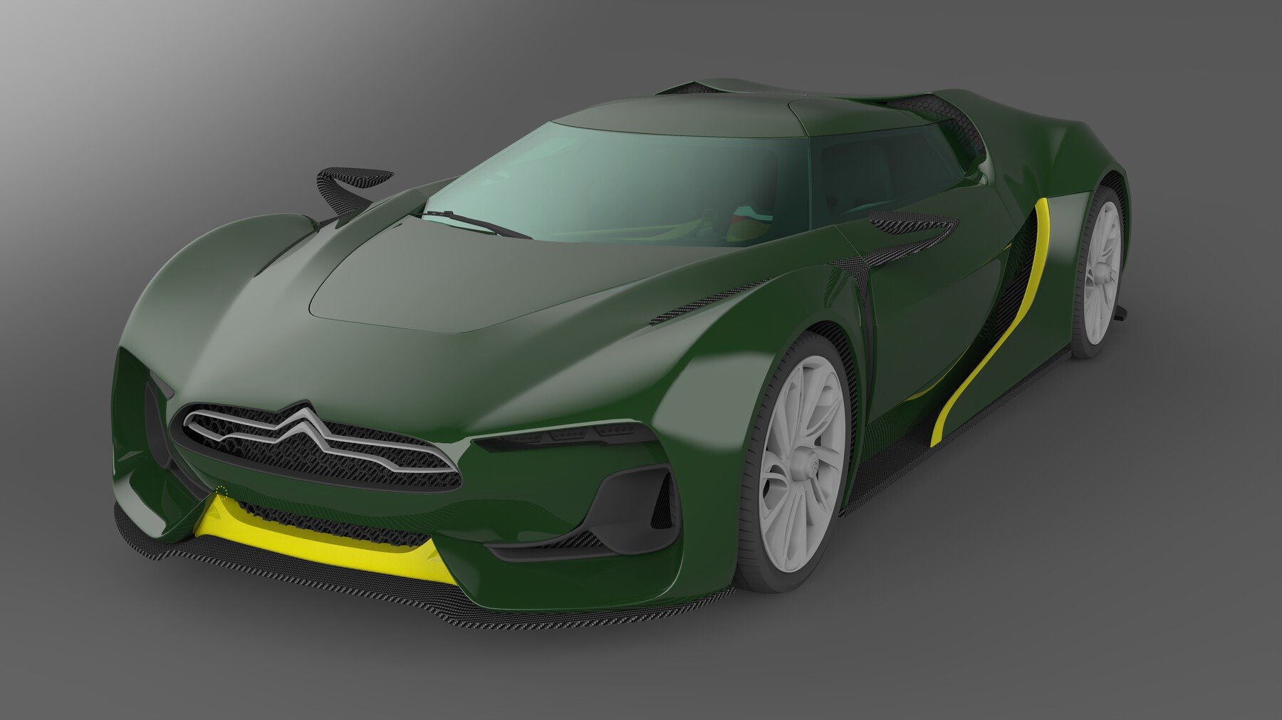 Citroën GT high quality interior 3D model