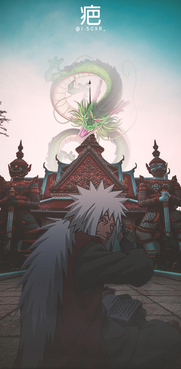 Jiraiya and Shenron wallpaper