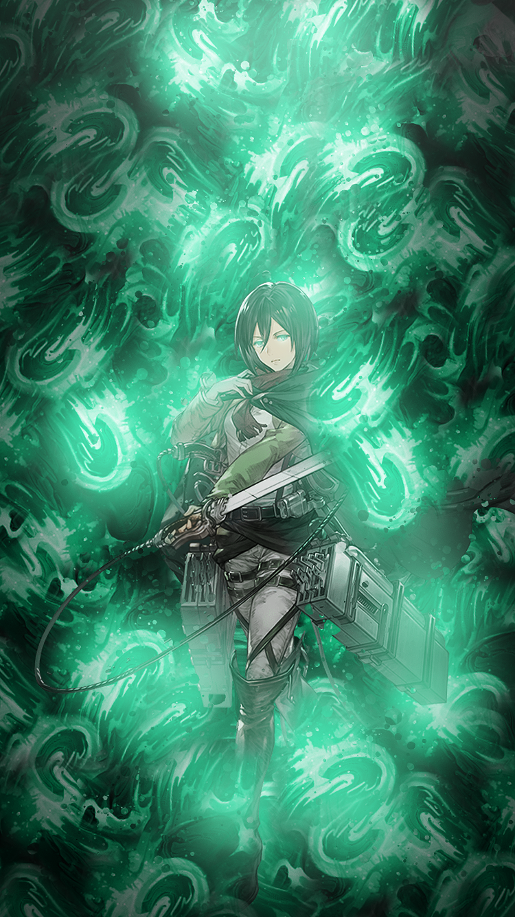I made Mikasa Wallpaper for mobile