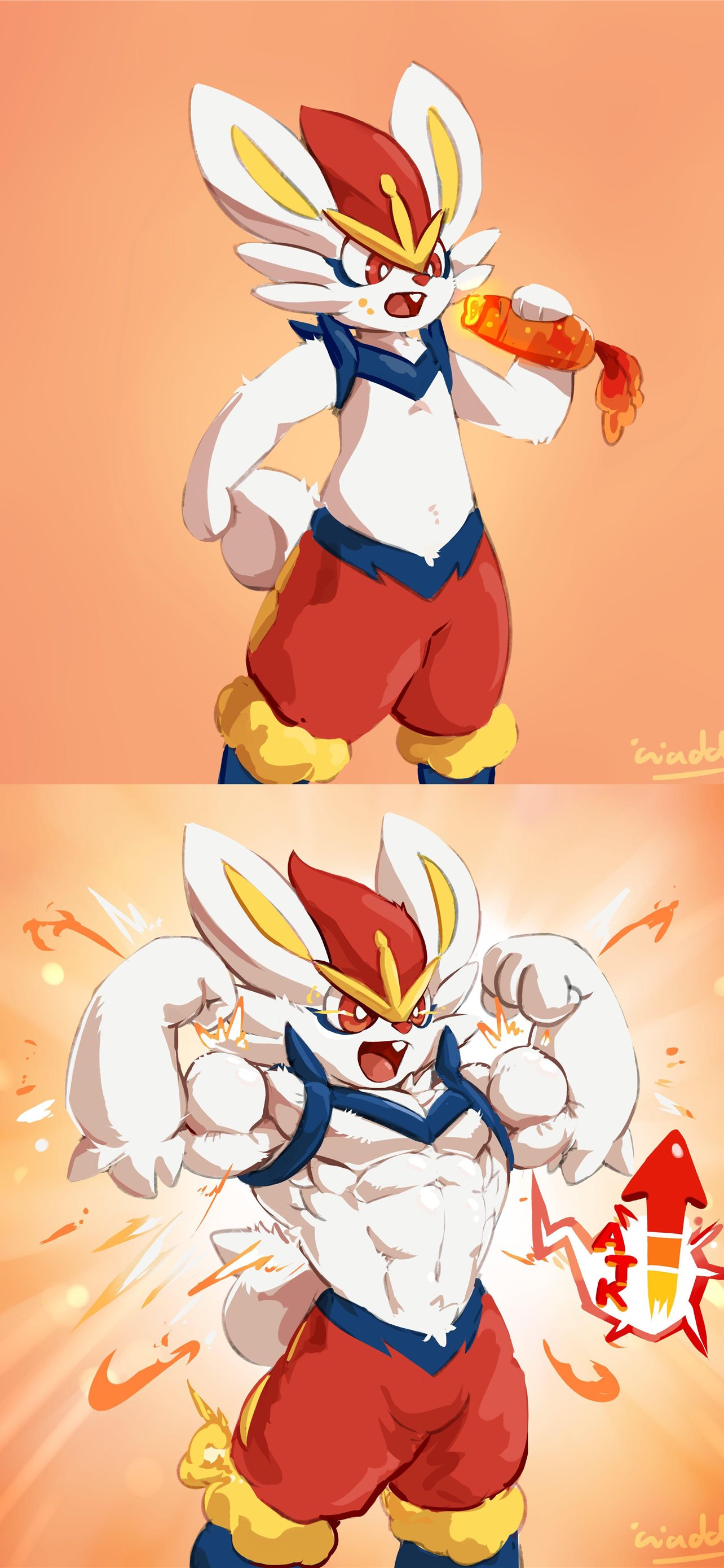 cinderace HD iPhone Wallpaper Free Download