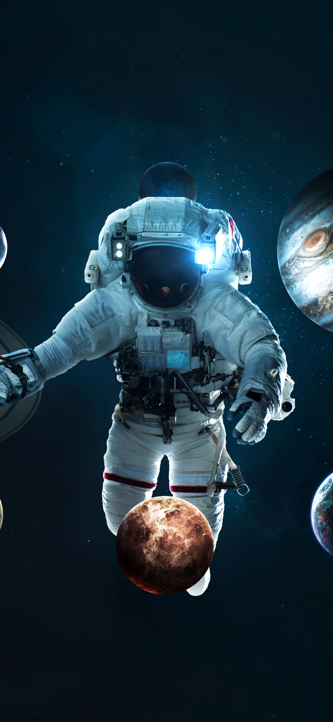 Astronaut Wallpaper 4K, Planetary System, Space suit, Space Travel, Space