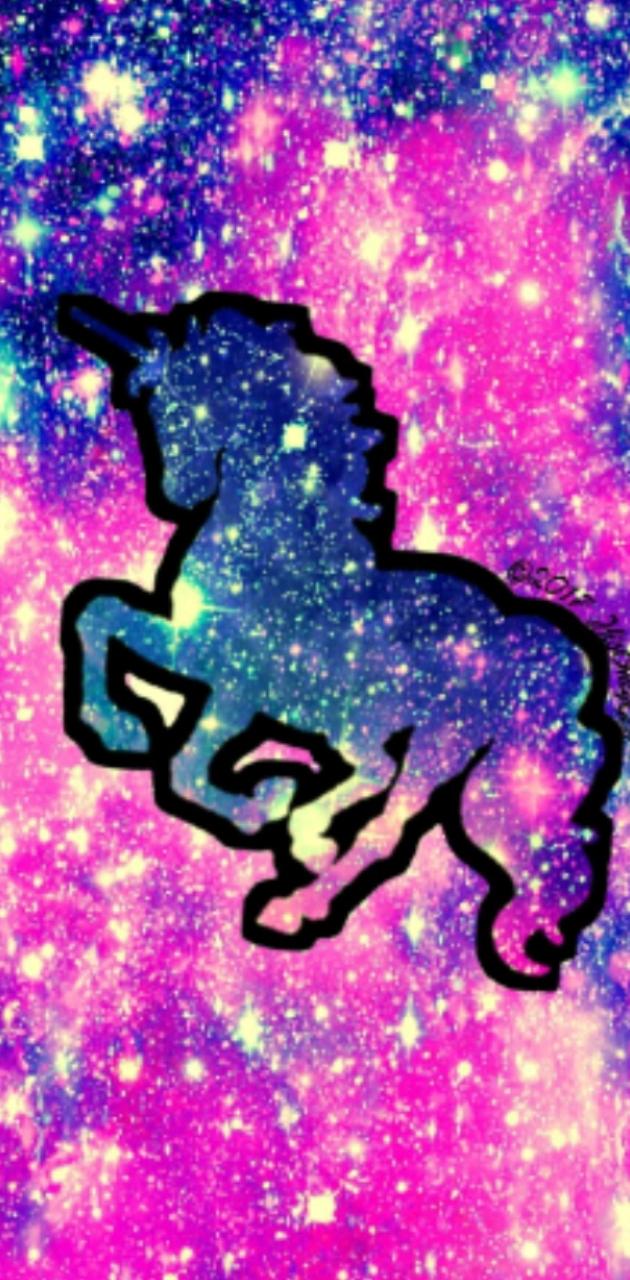 Glitter unicorn wallpaper