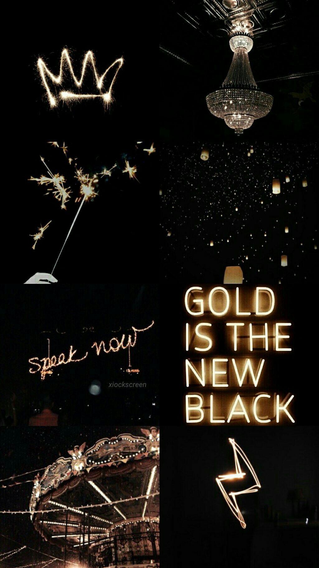 Black and Gold Aesthetic Wallpaper Free Black and Gold Aesthetic Background