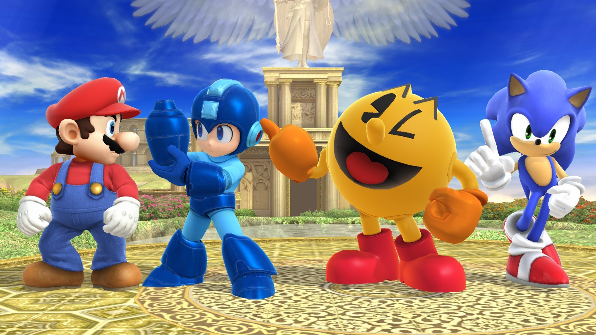 Mario Sonic Pac Man And Megaman