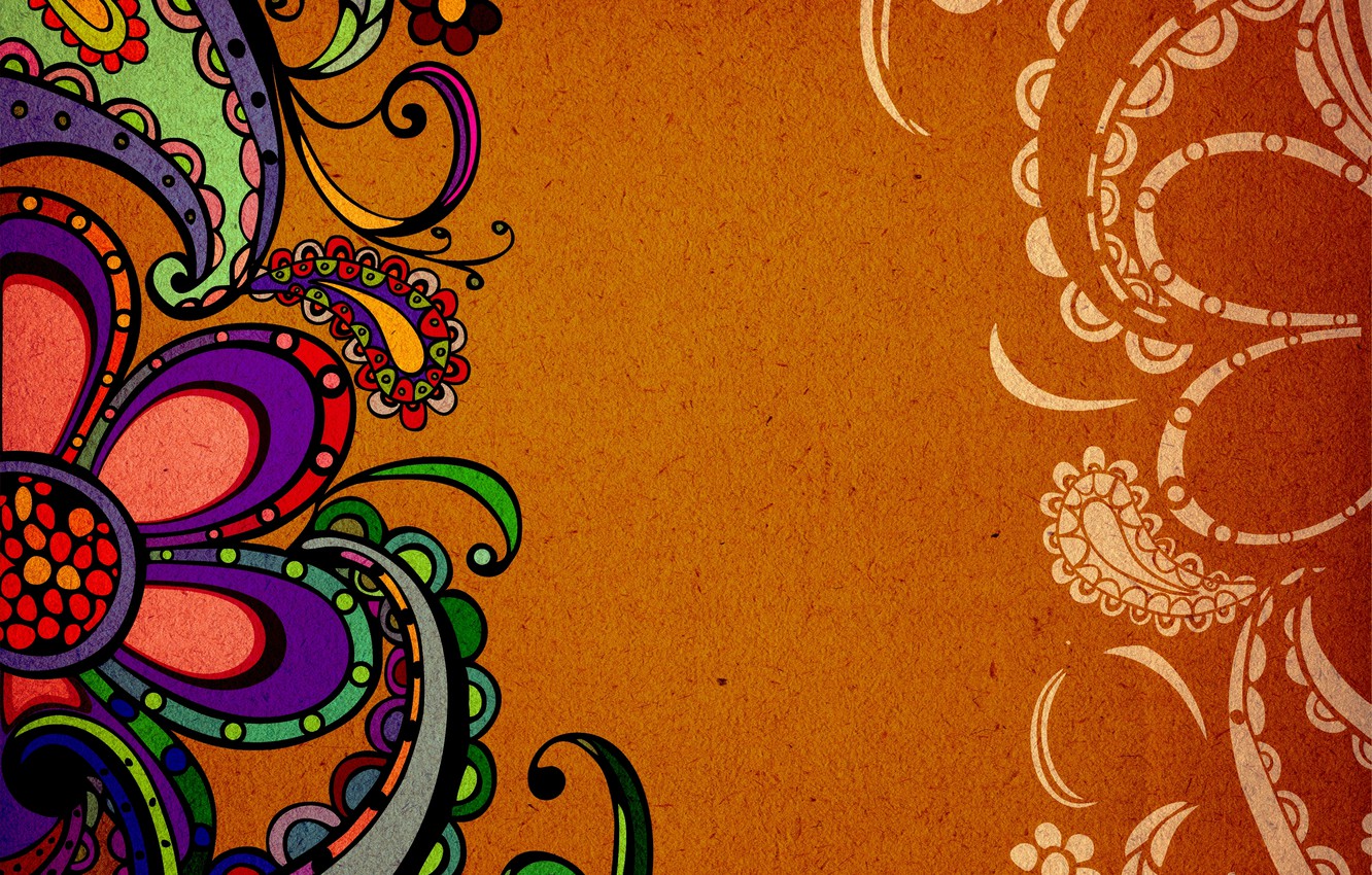 Wallpaper figure, texture, Indian pattern image for desktop, section текстуры