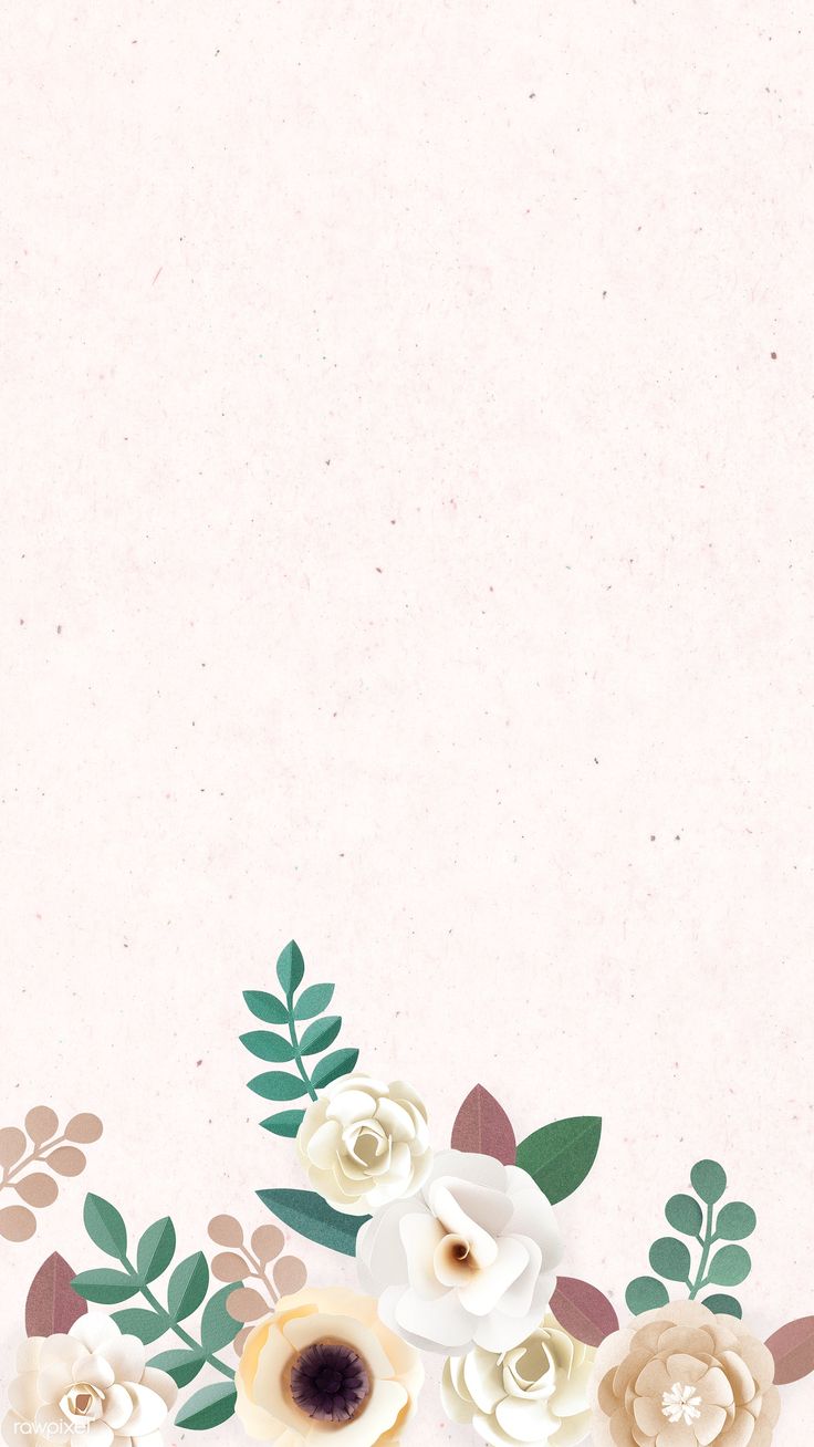 Paper craft flower element card vector. Flower background wallpaper, Flower crafts, Flower frame